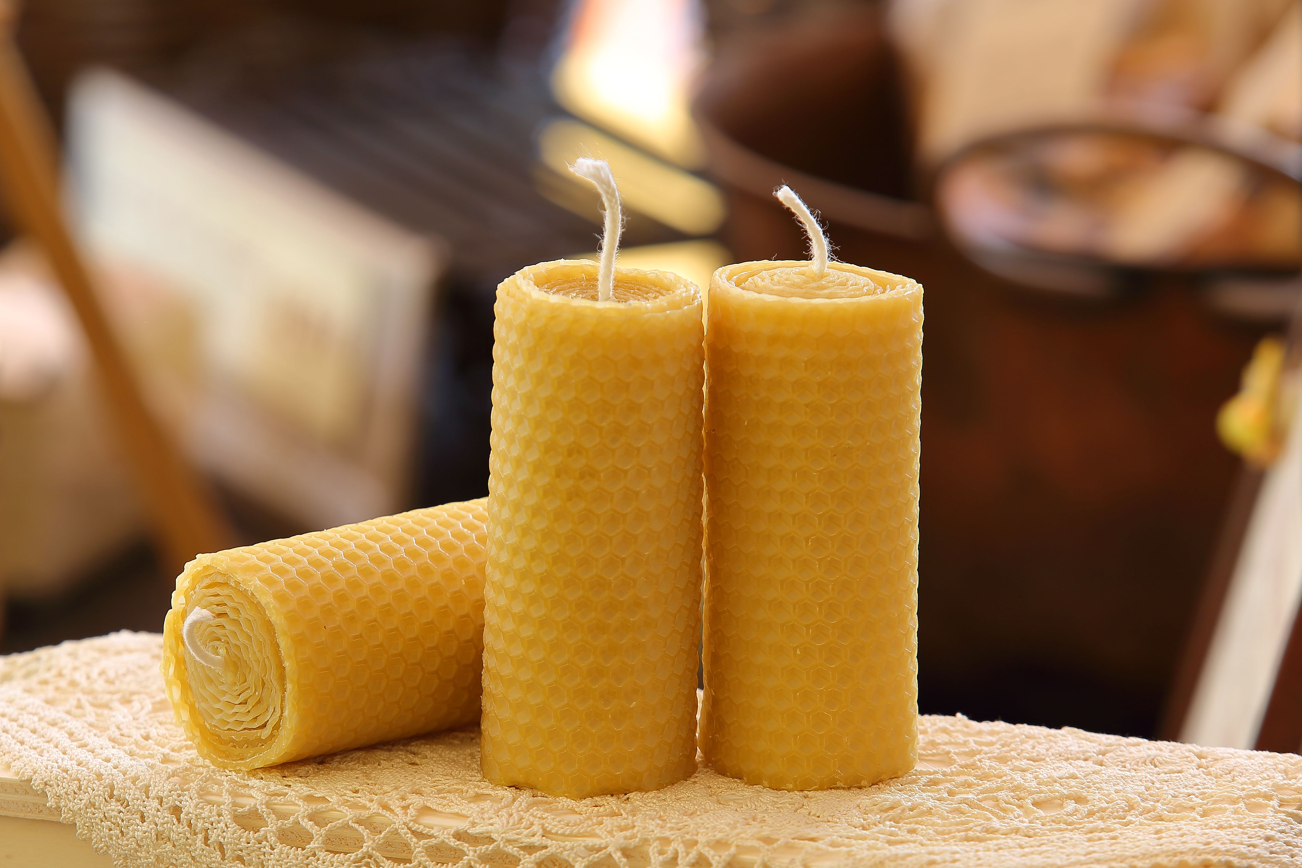 beeswax candle