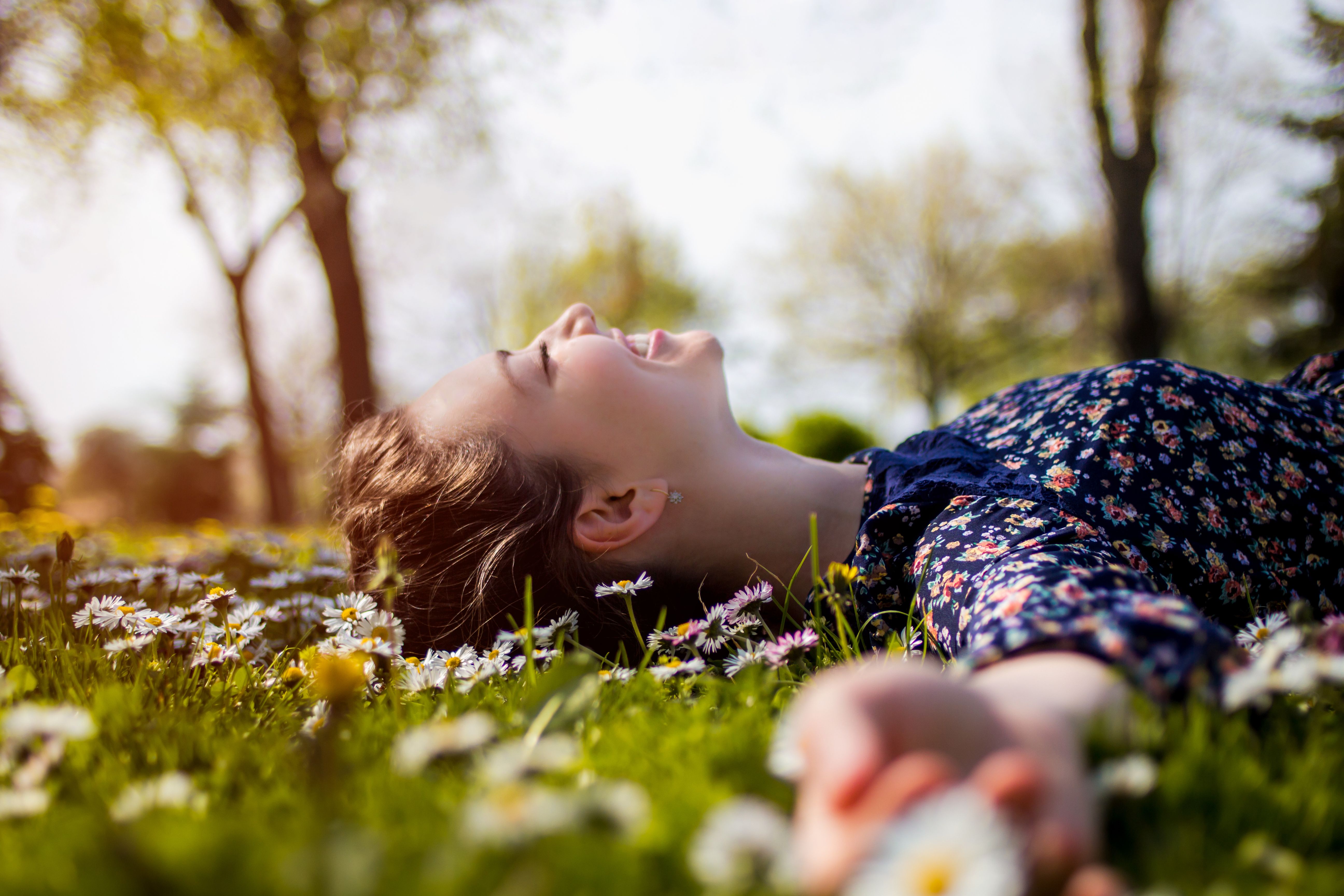 teen girl relaxation