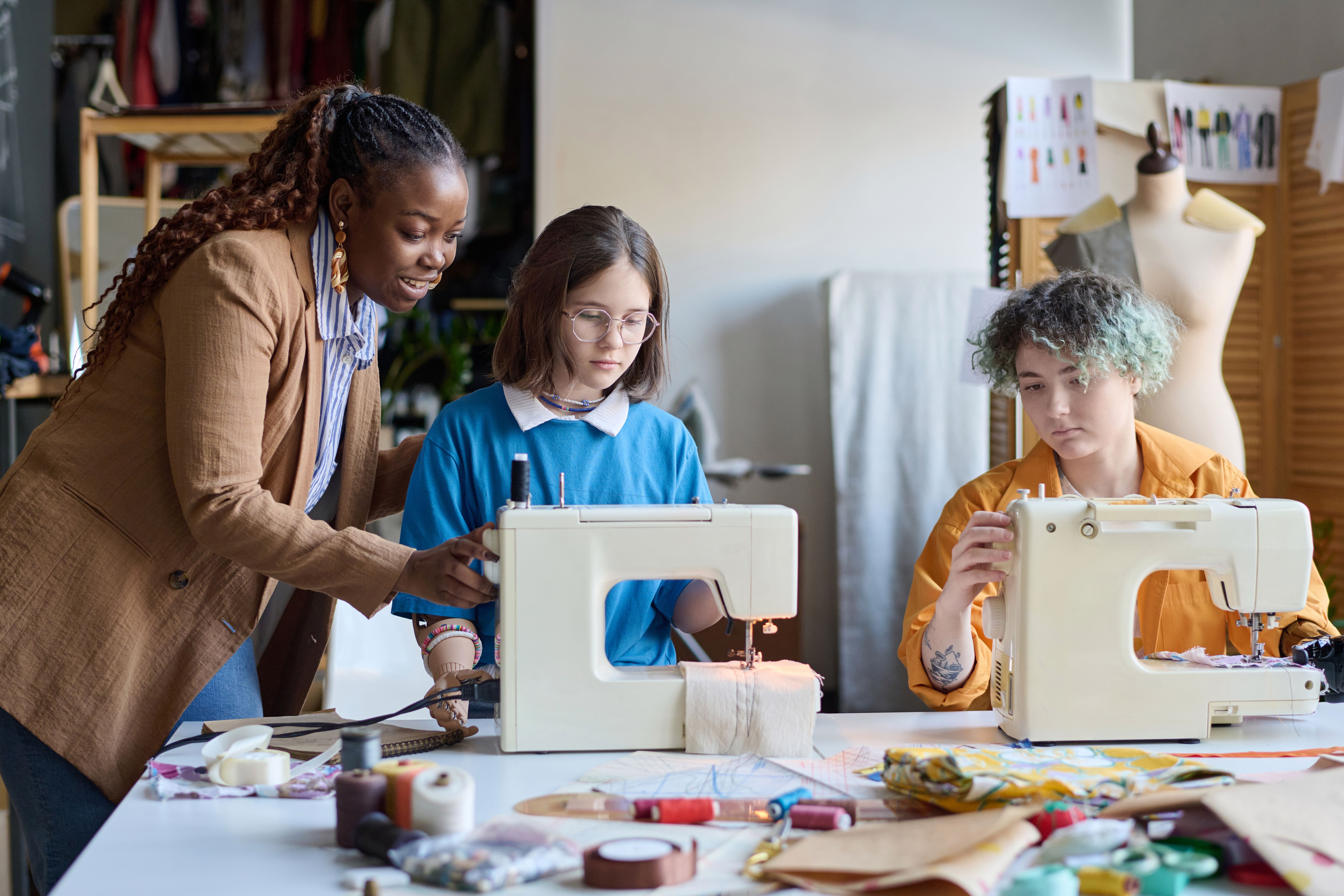group sewing