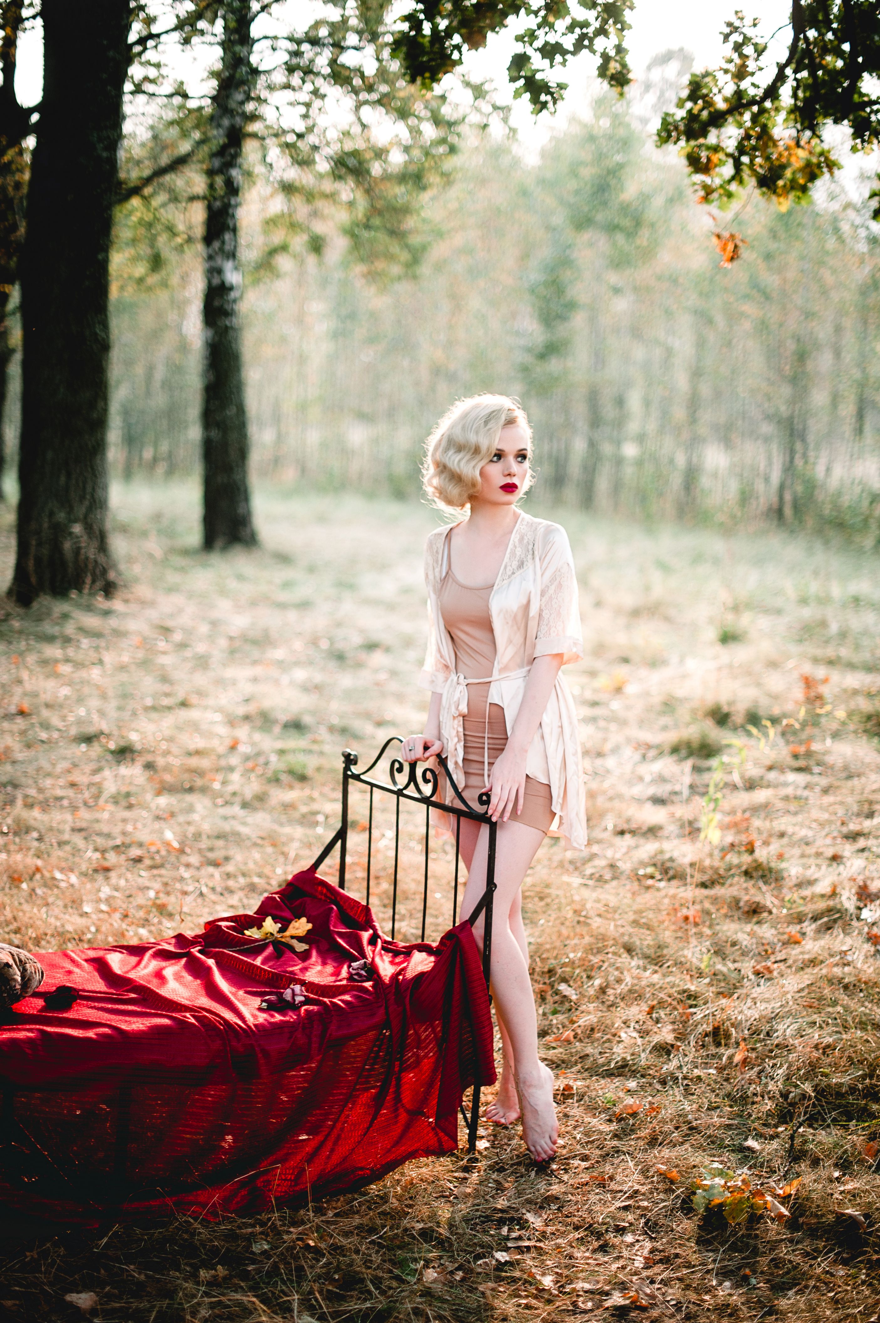 autumn boudoir session