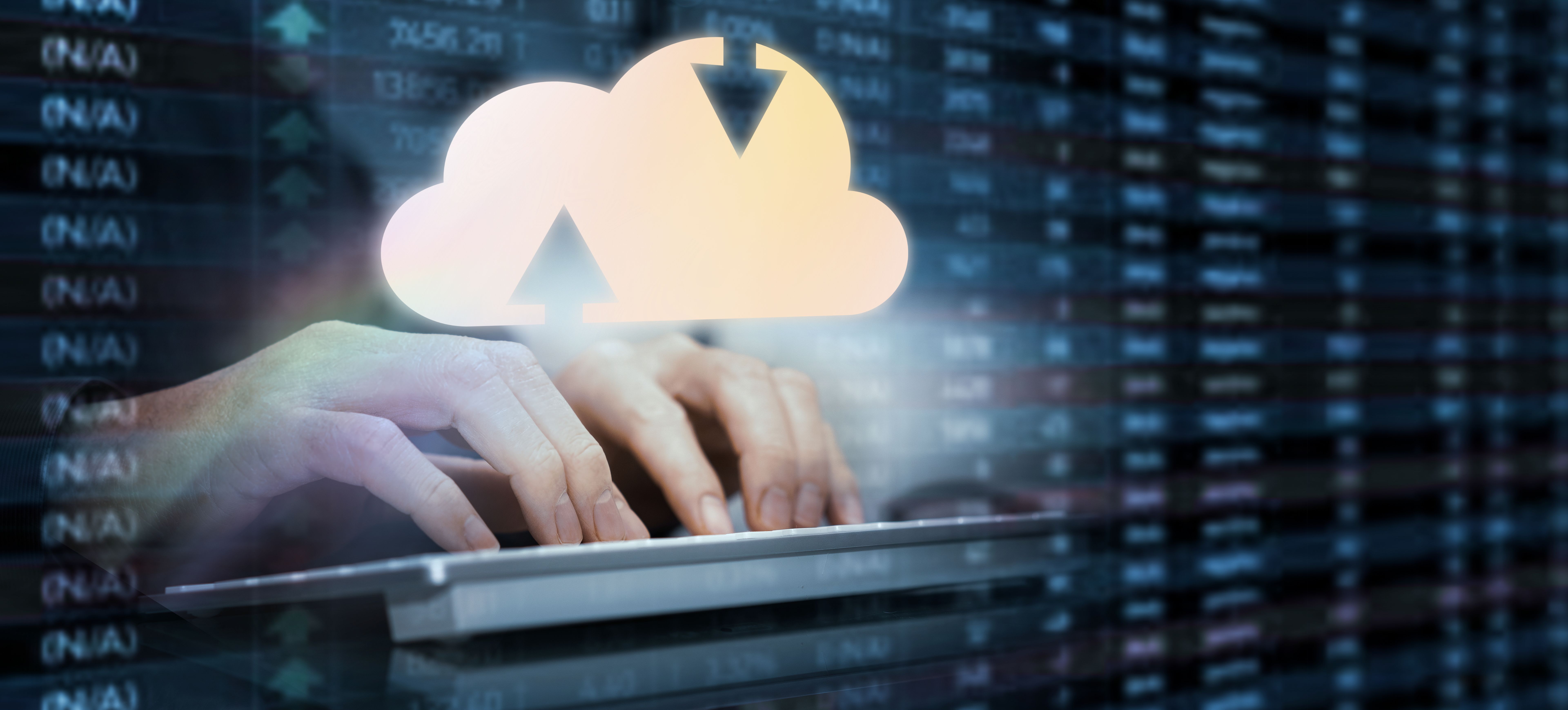 business man use cloud connection for backup information online in server network security and storage service cyberspace business man use cloud connection for backup information online in server network security and storage service cyberspace