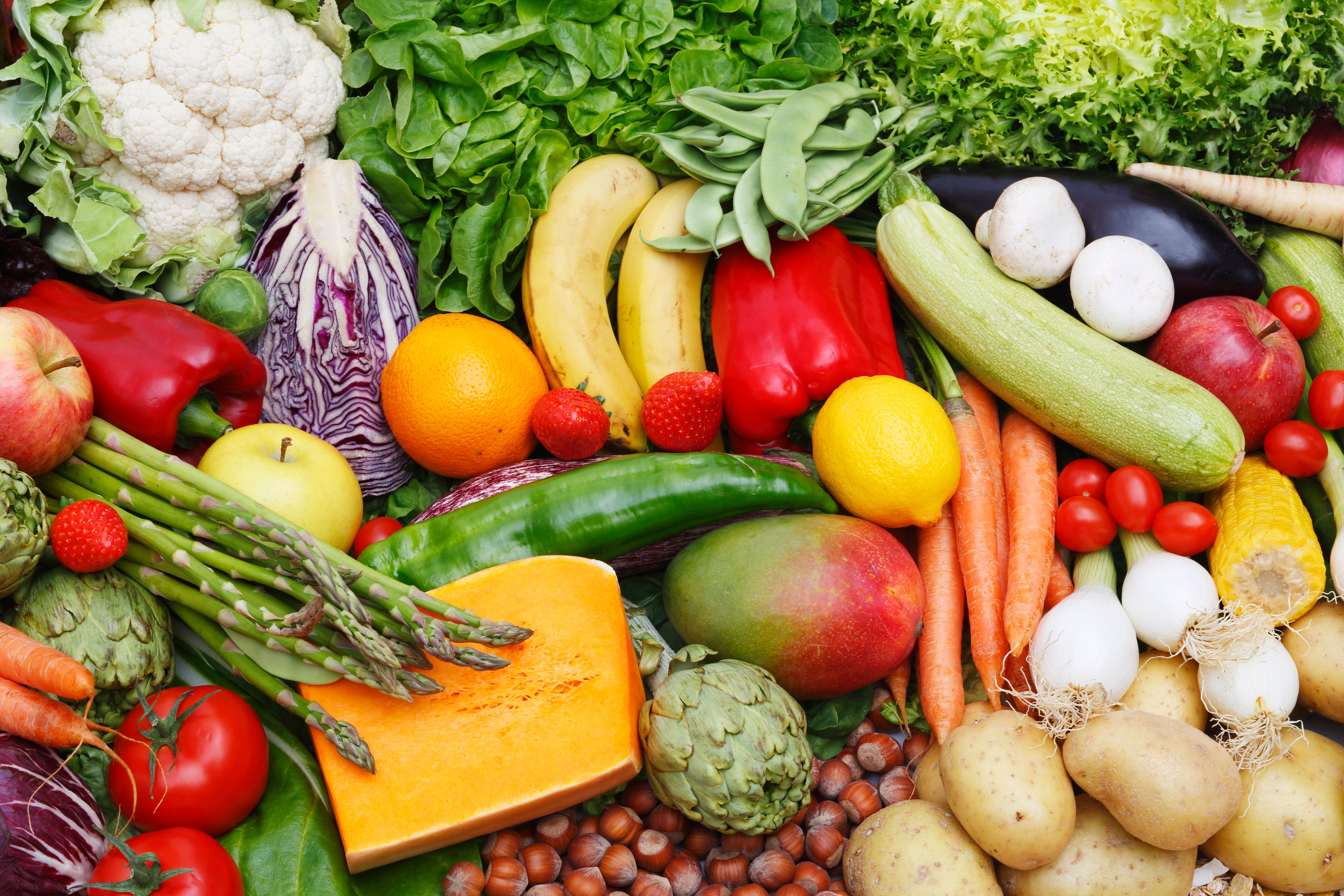 Fruits and vegetables