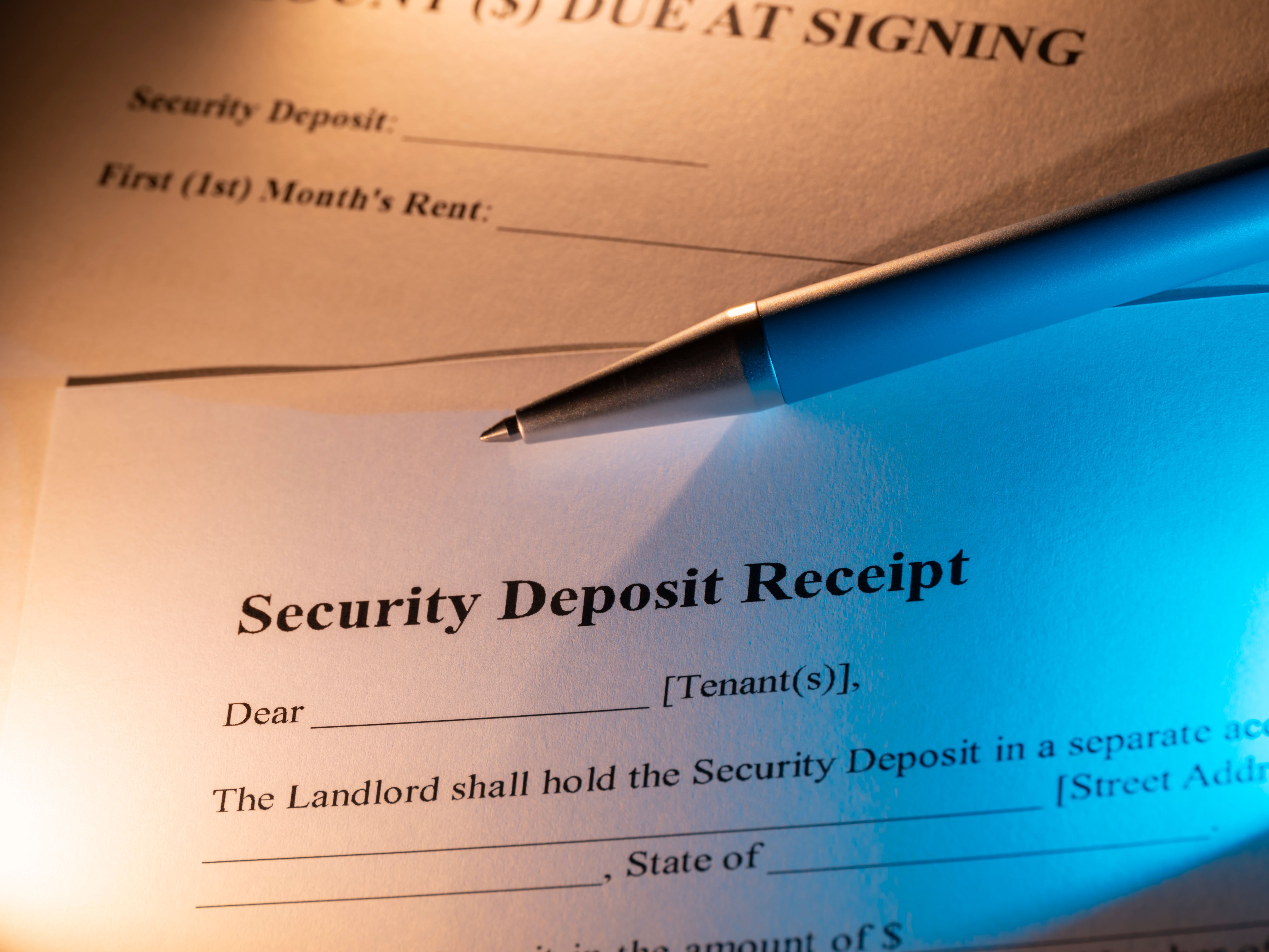 security deposit refund
