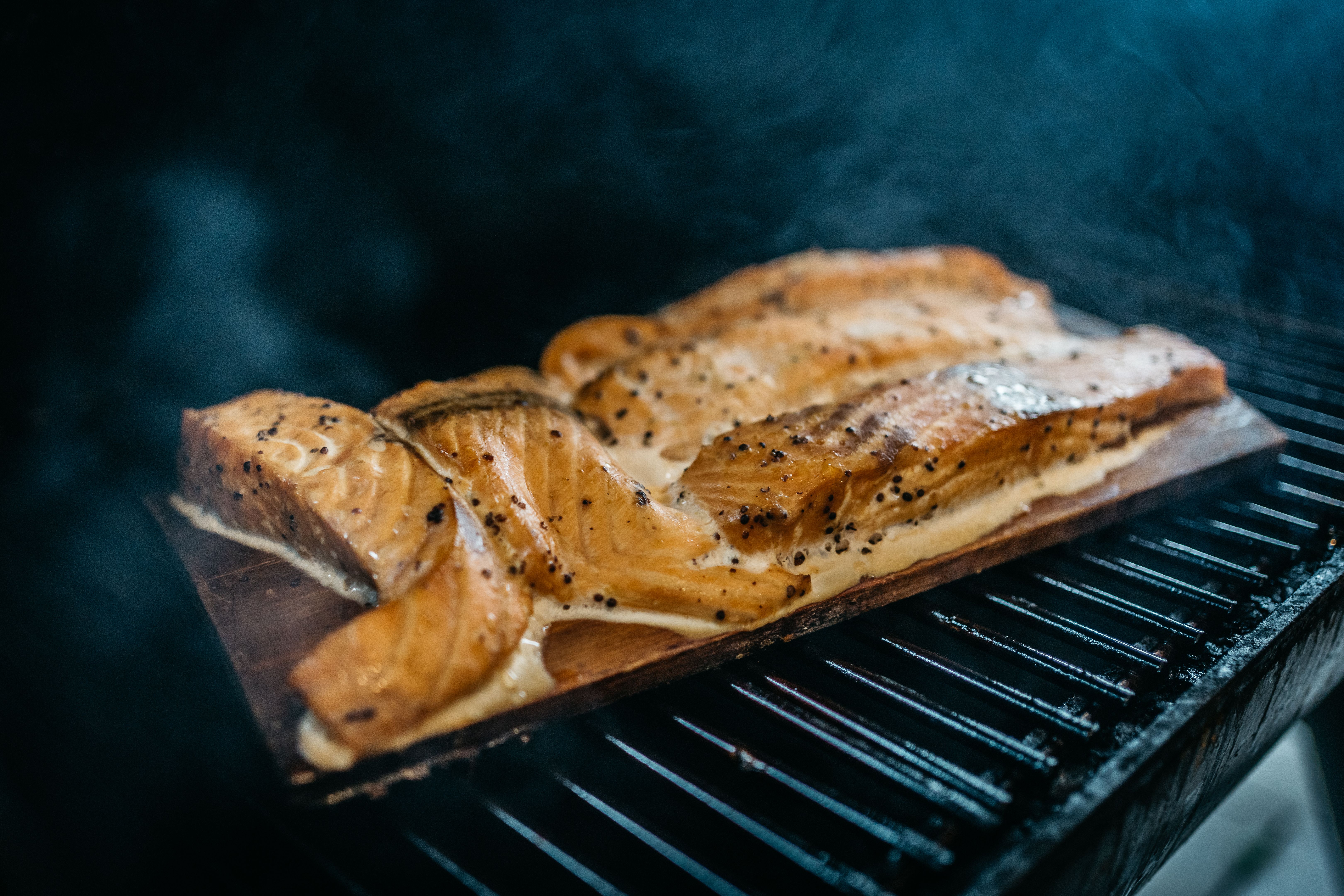 cedar plank salmon