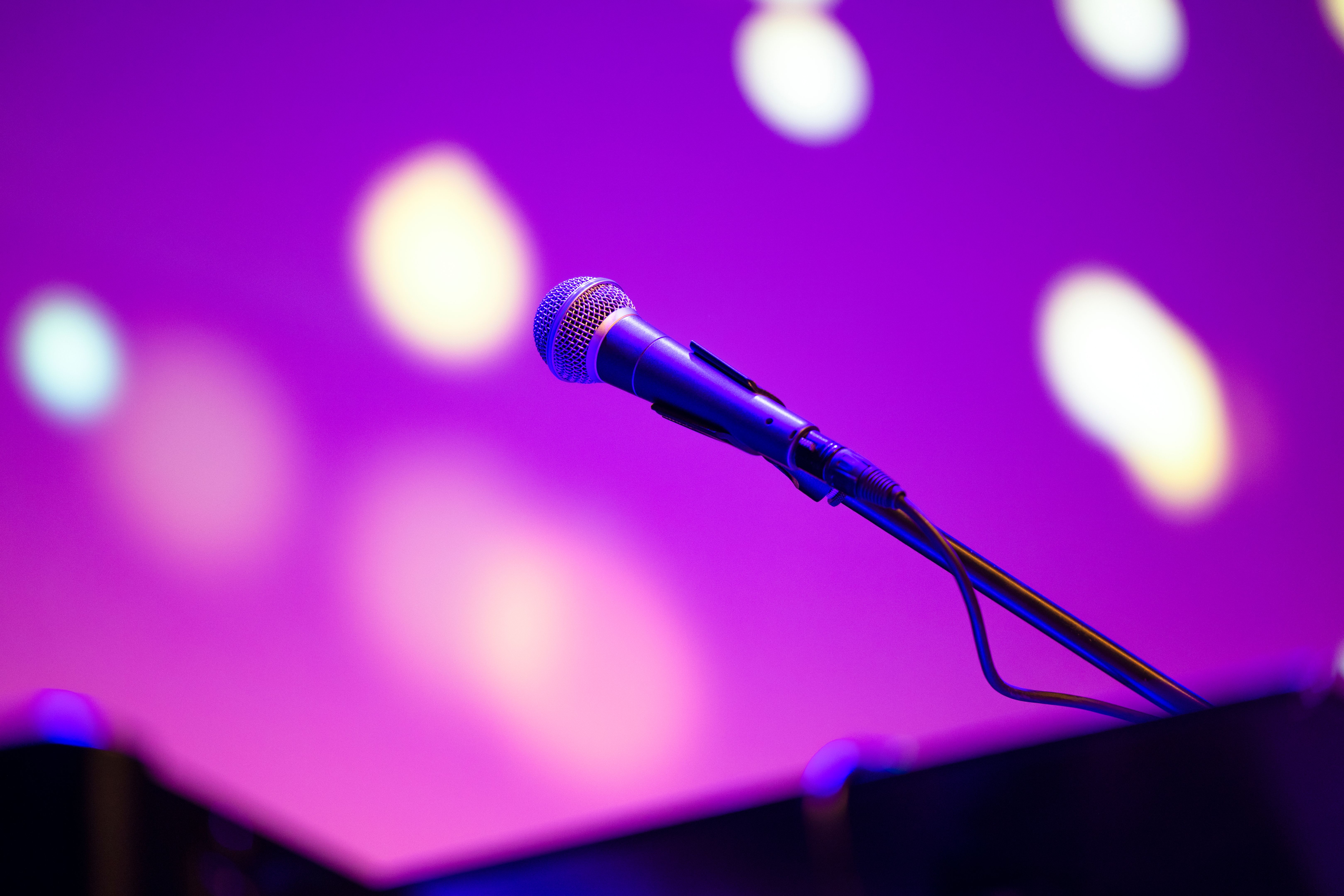 microphone on stage microphone on stage