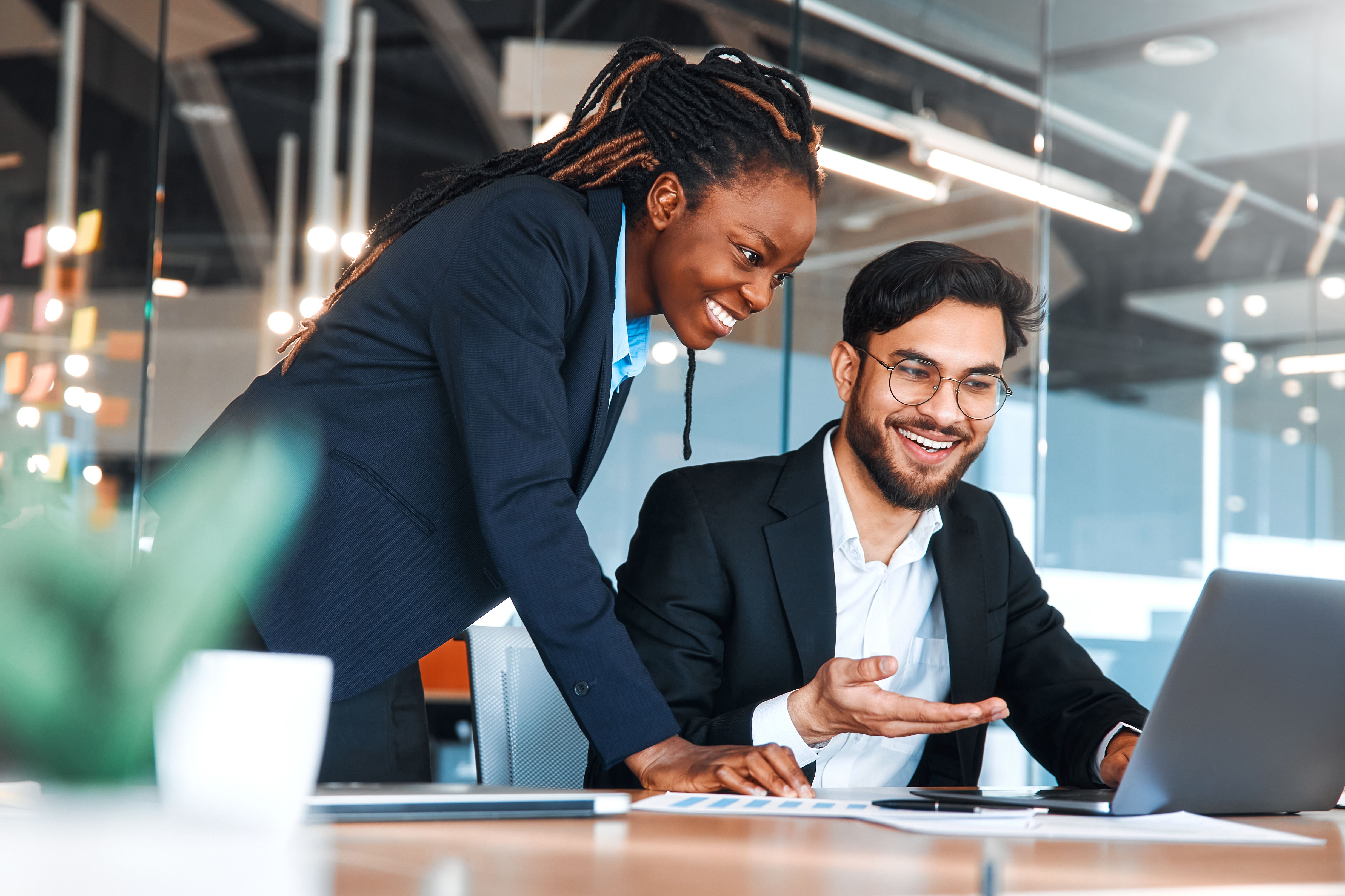 Business team working in office