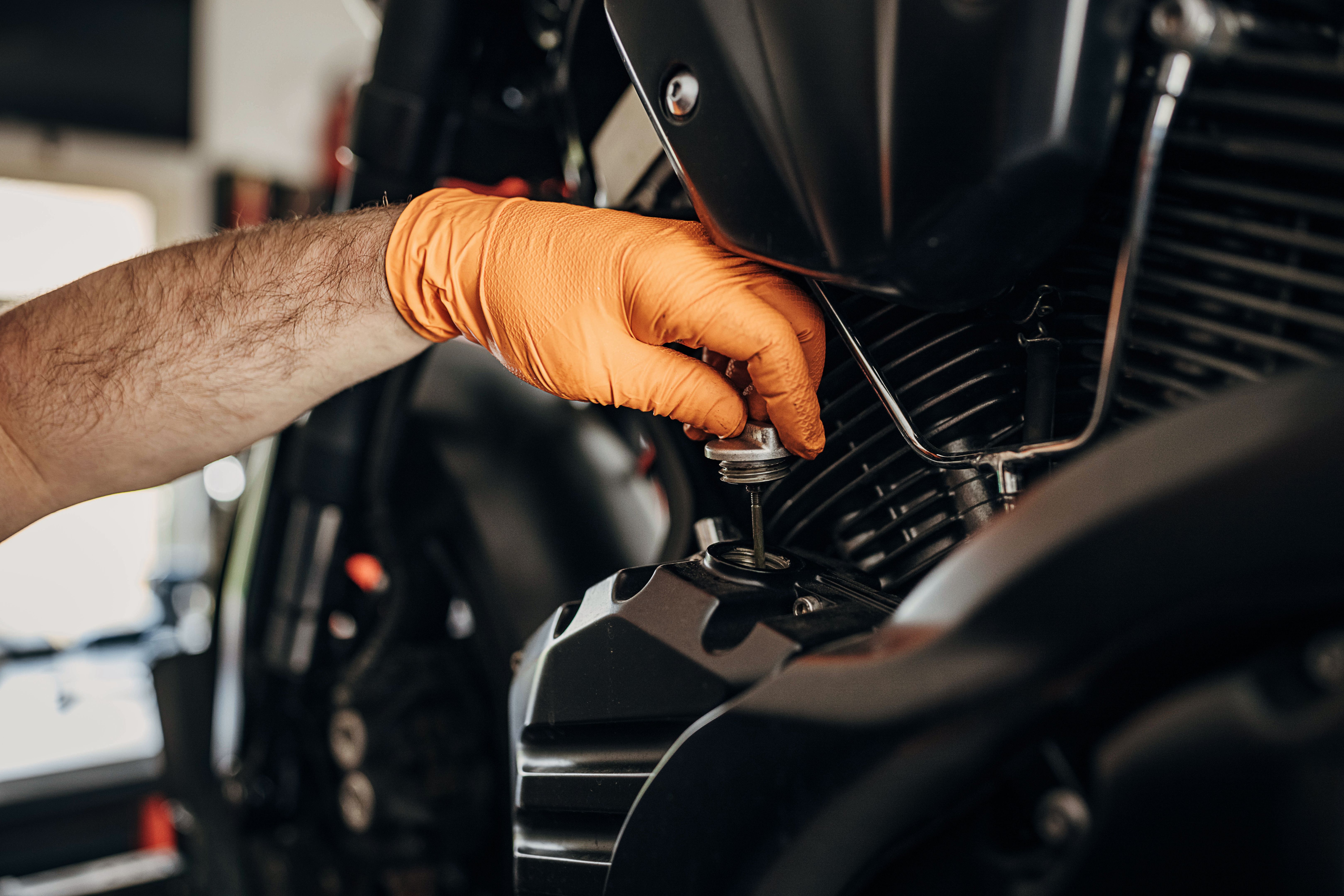 change motorcycle oil