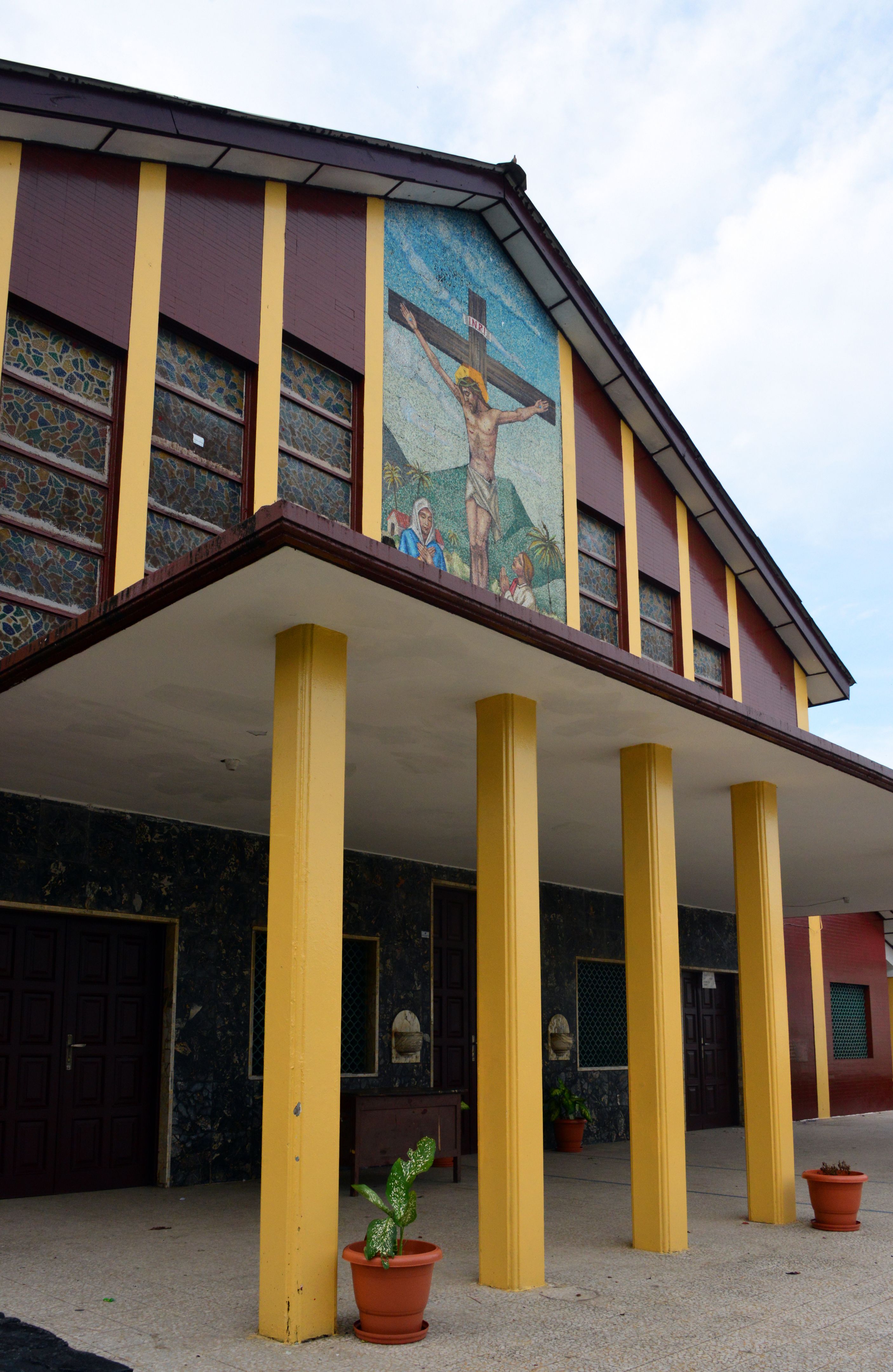 Sacred Heart Cathedral - porch, Monrovia, Liberia
