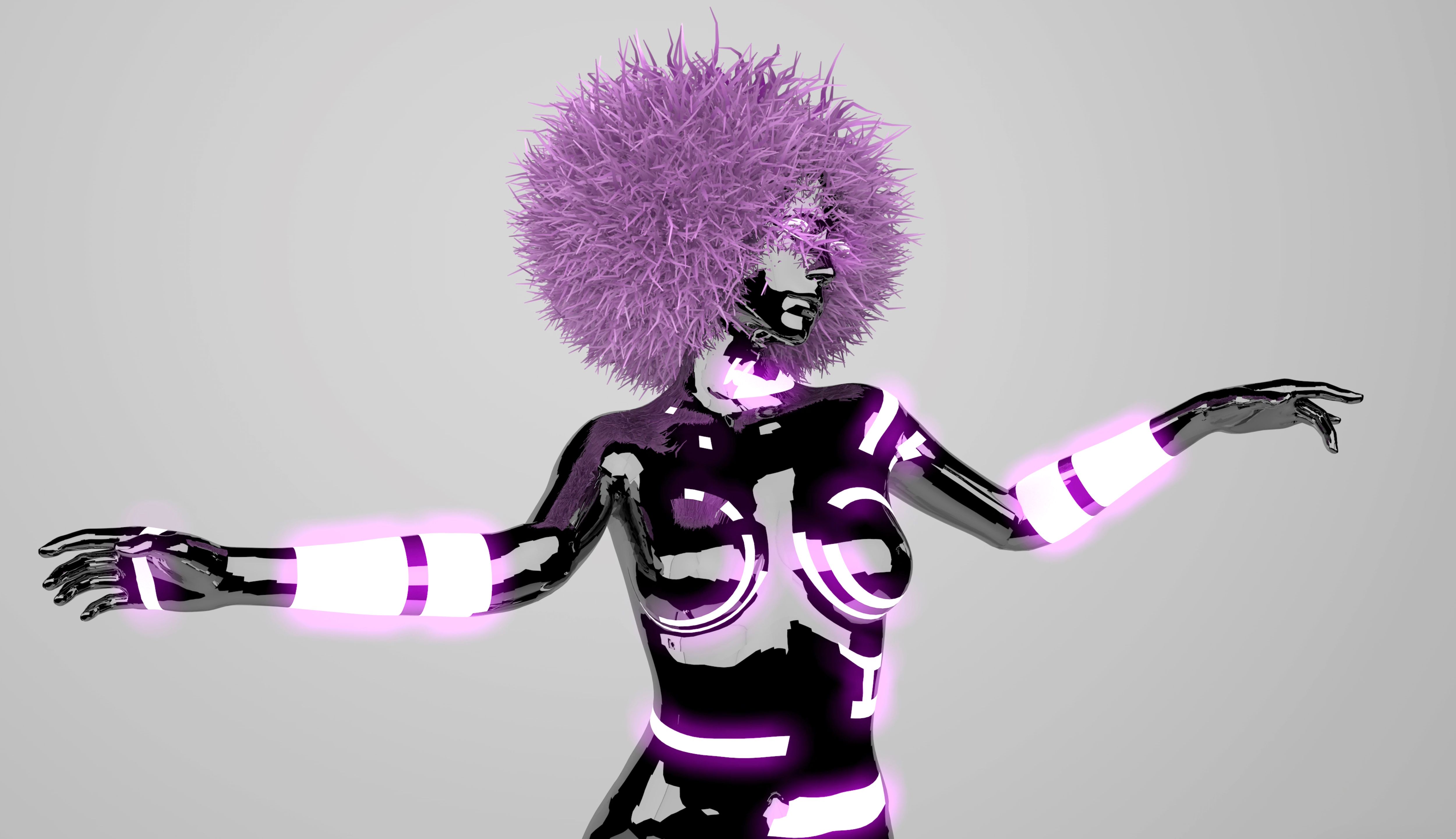 Futuristic Fashion Model