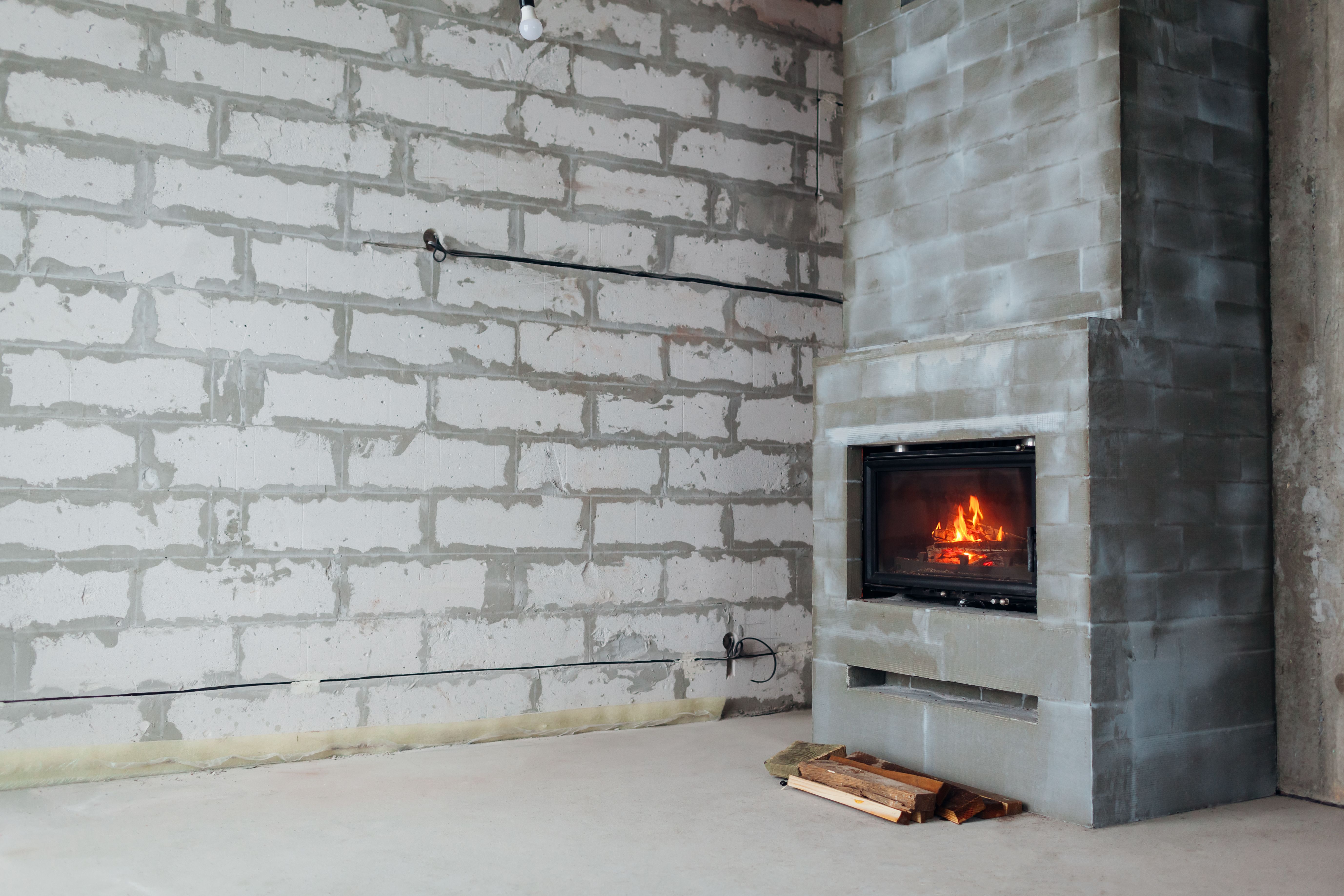 fireplace installation