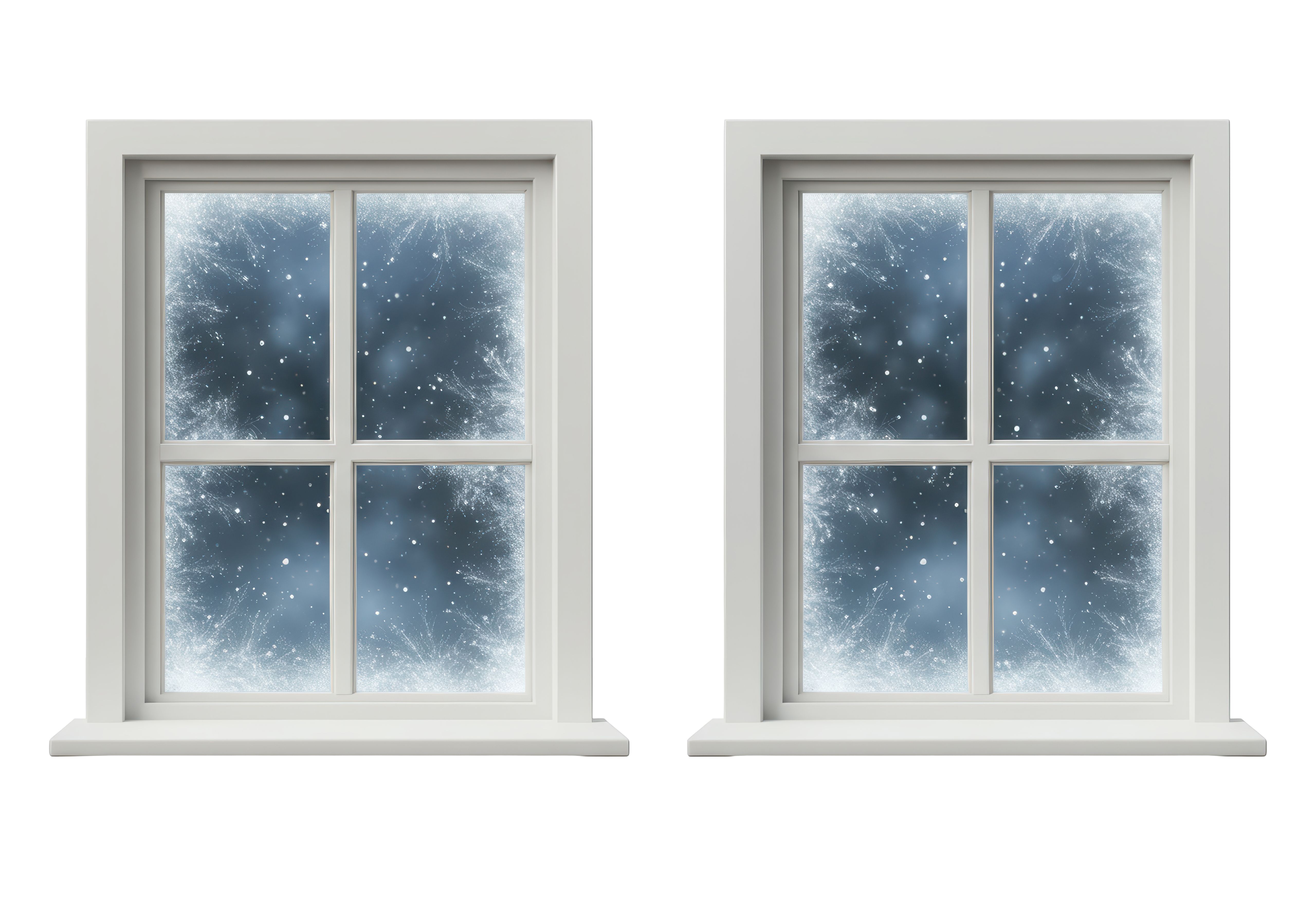 cold winter window