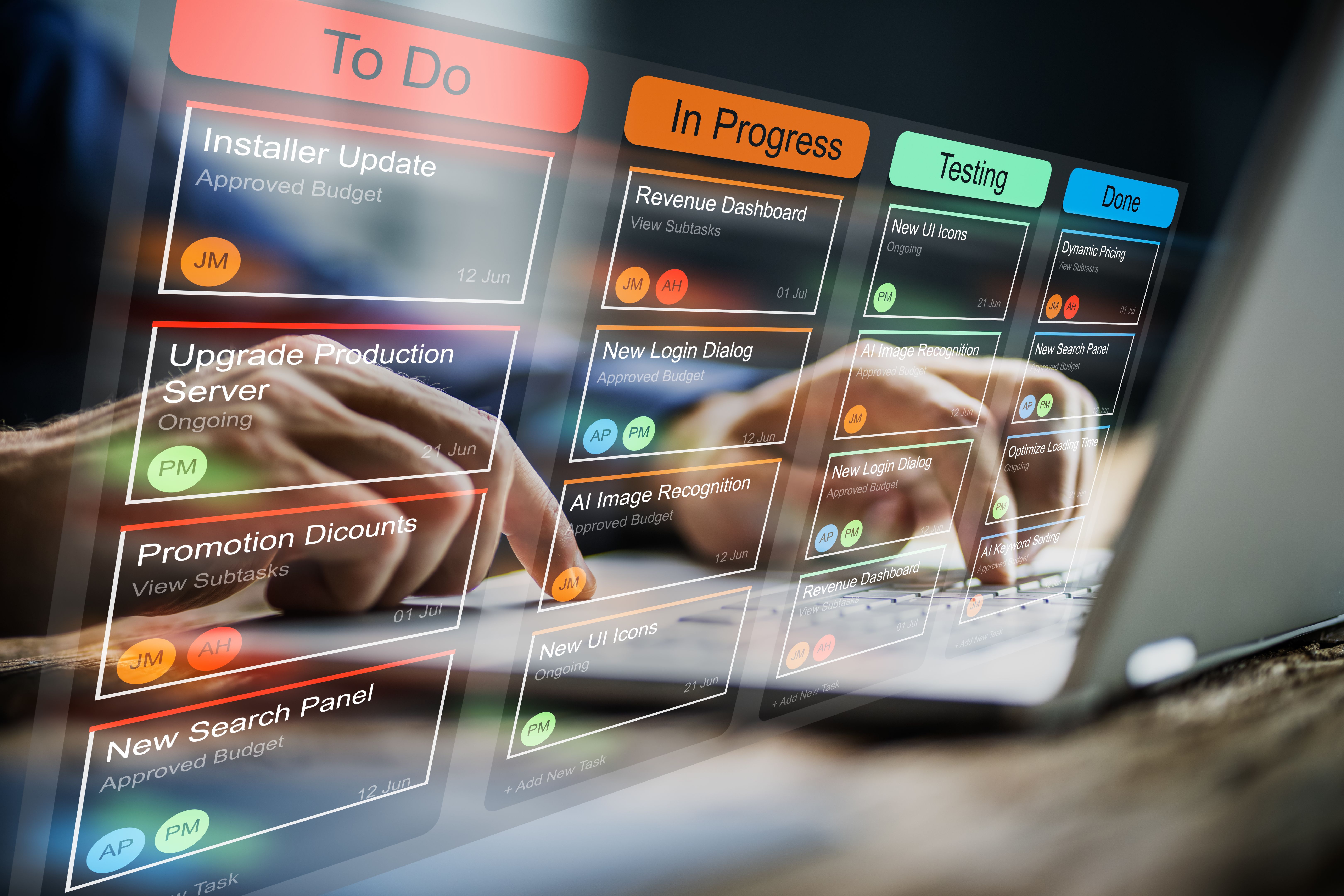 business software interface