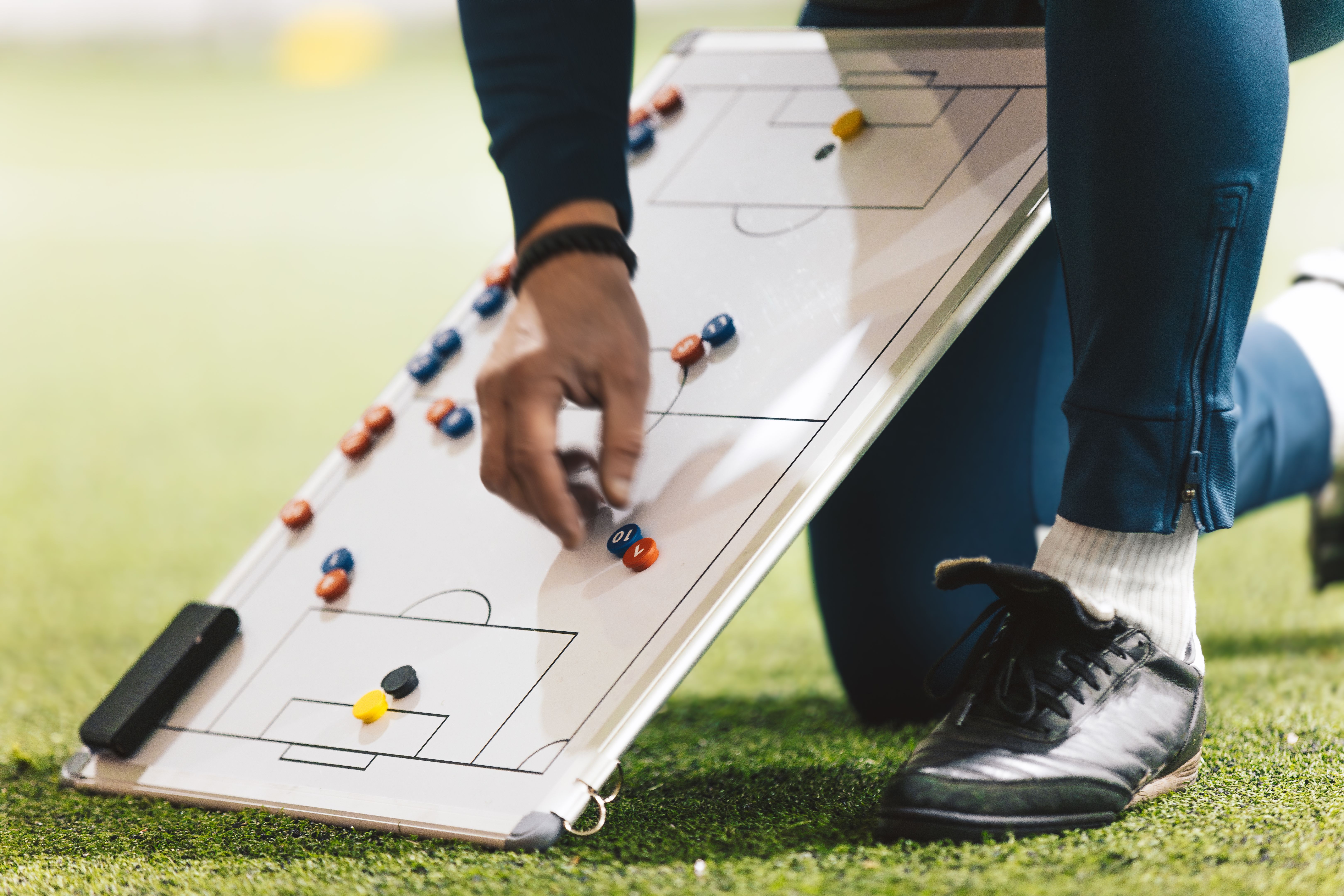 coach player soccer