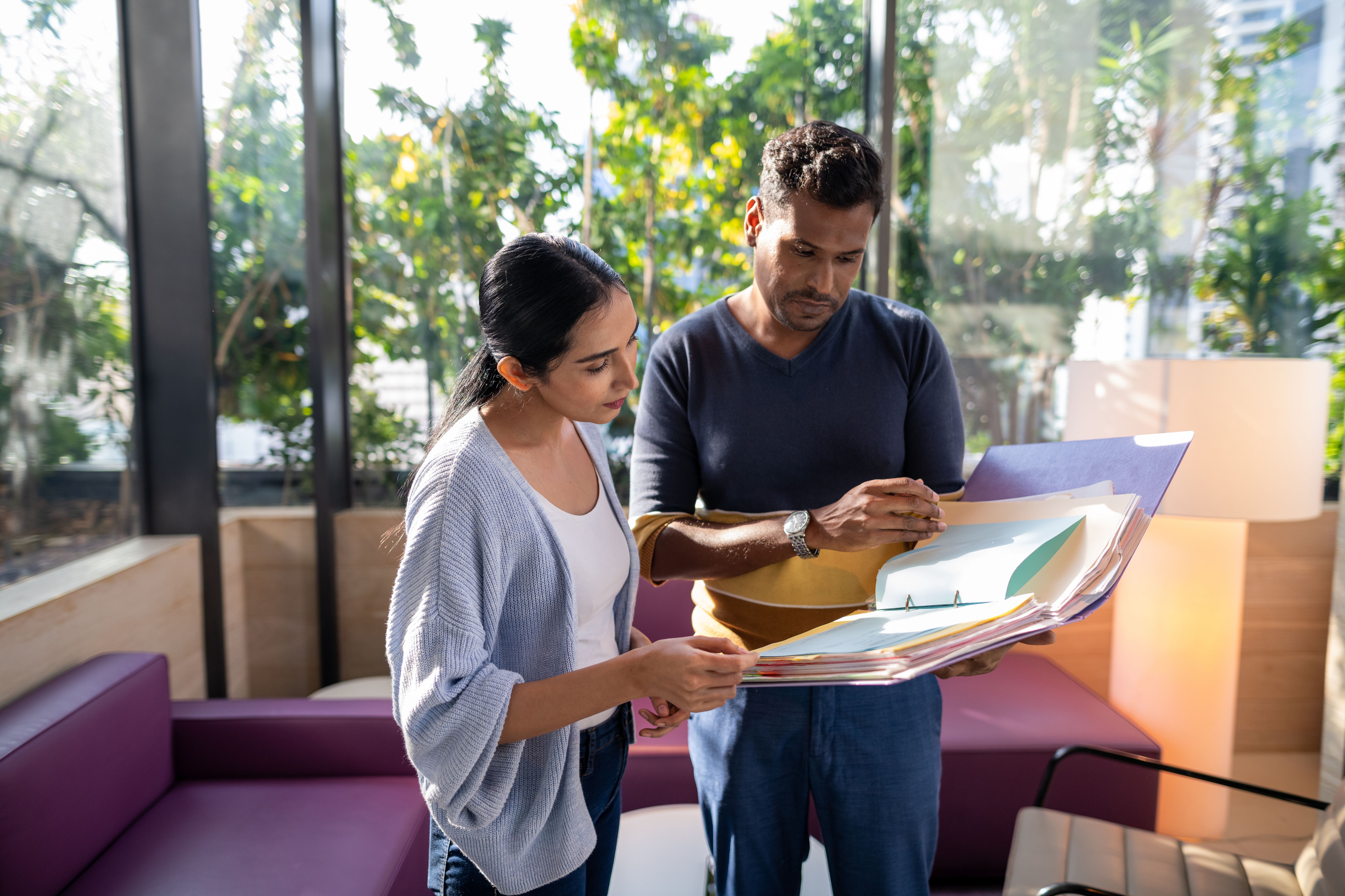 couple choosing venue