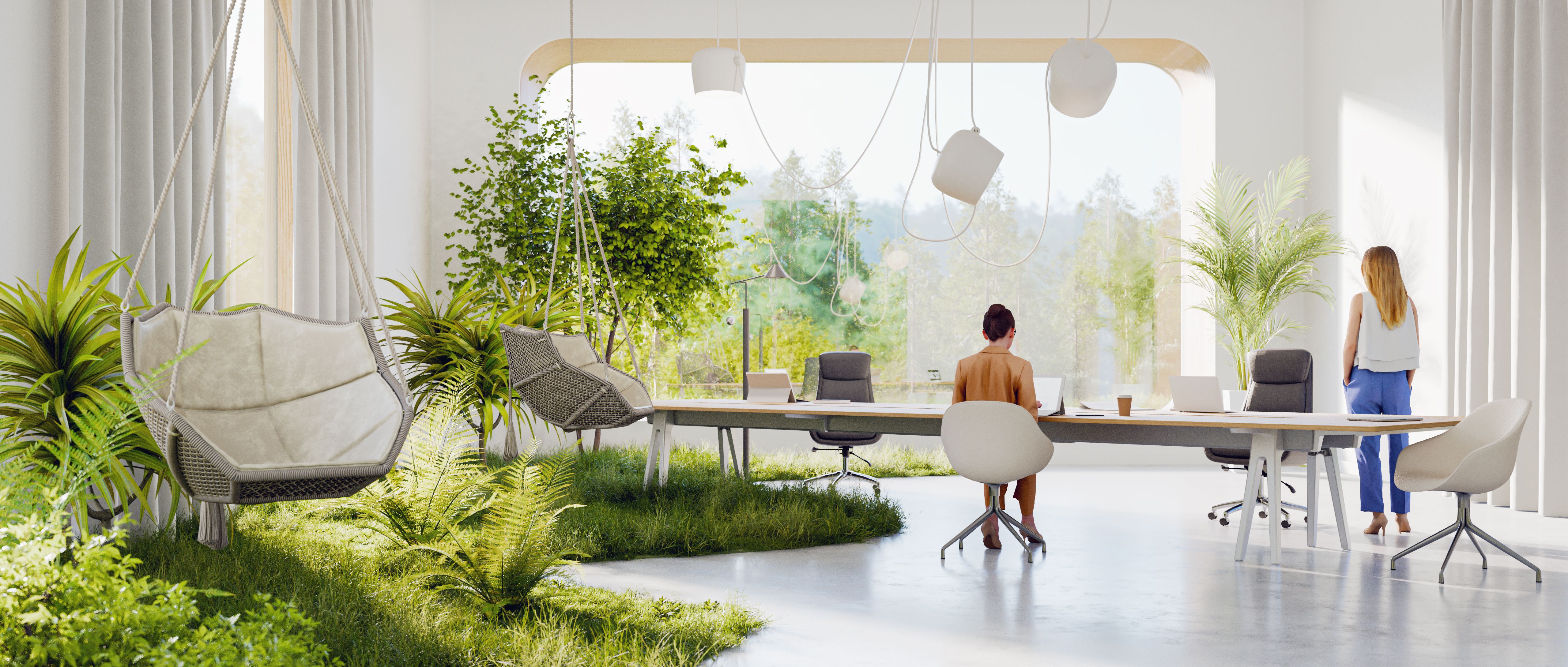 Modern green office Modern green office