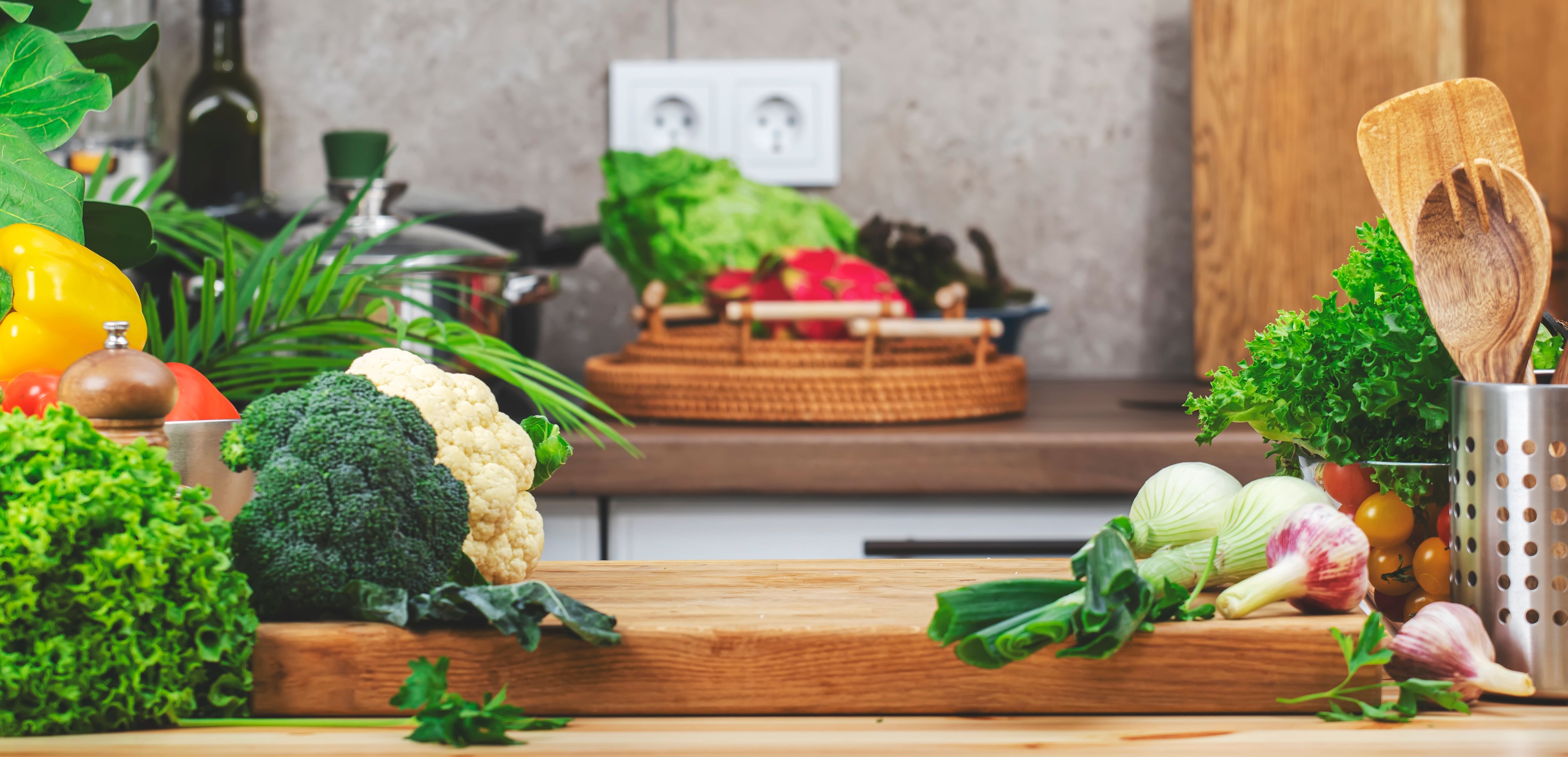 cooking fresh vegetables