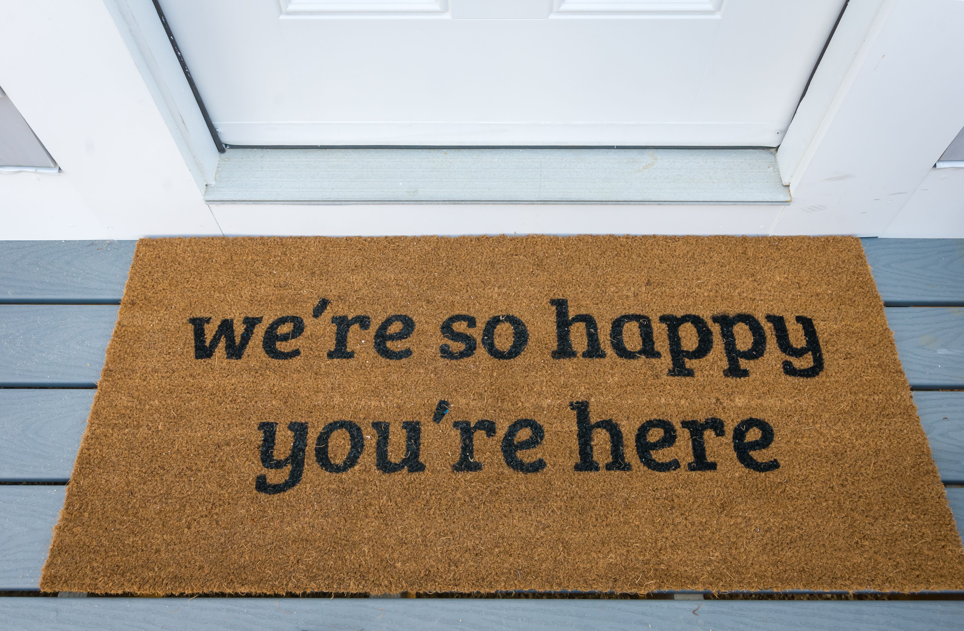 outdoor welcome mat