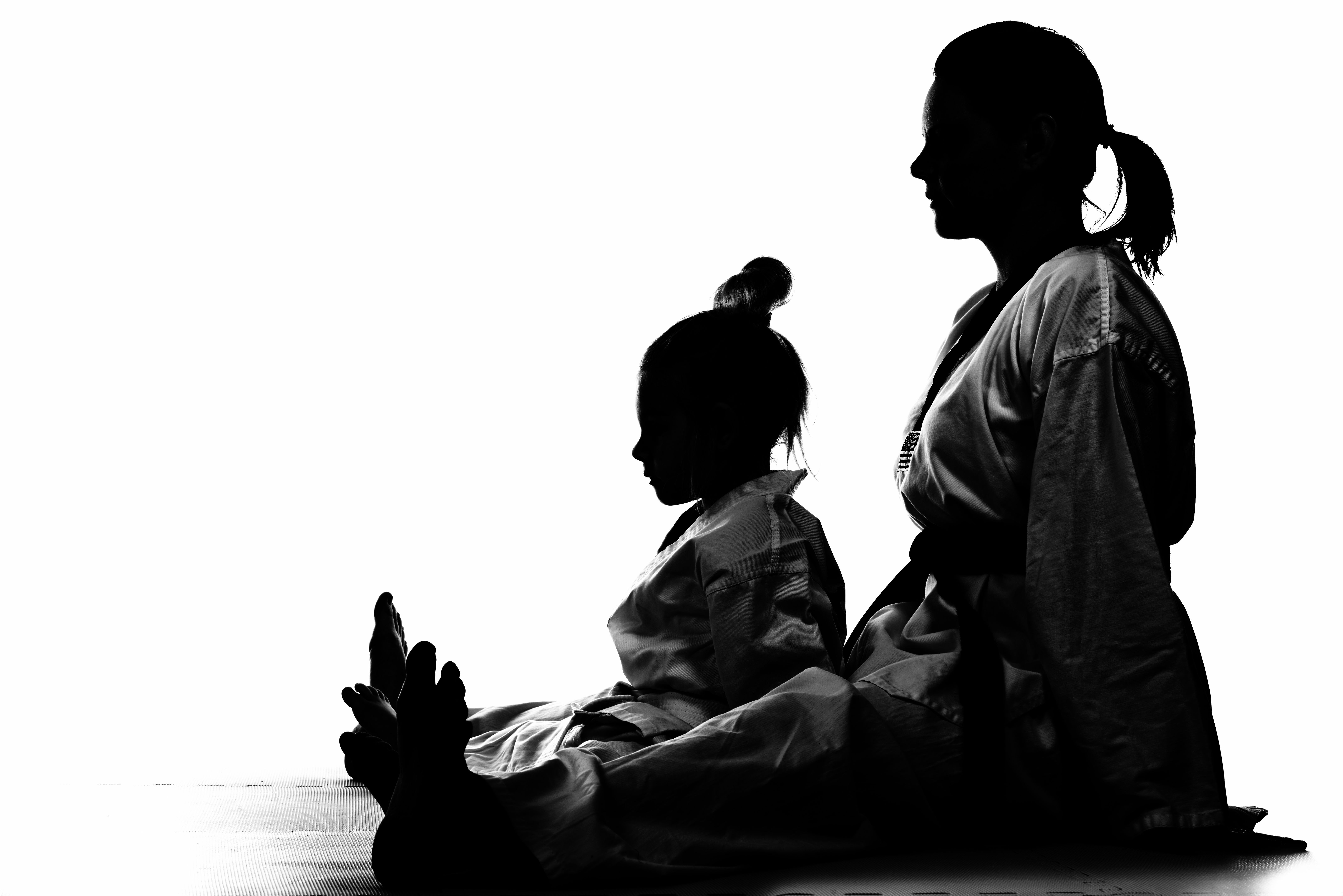 family karate training