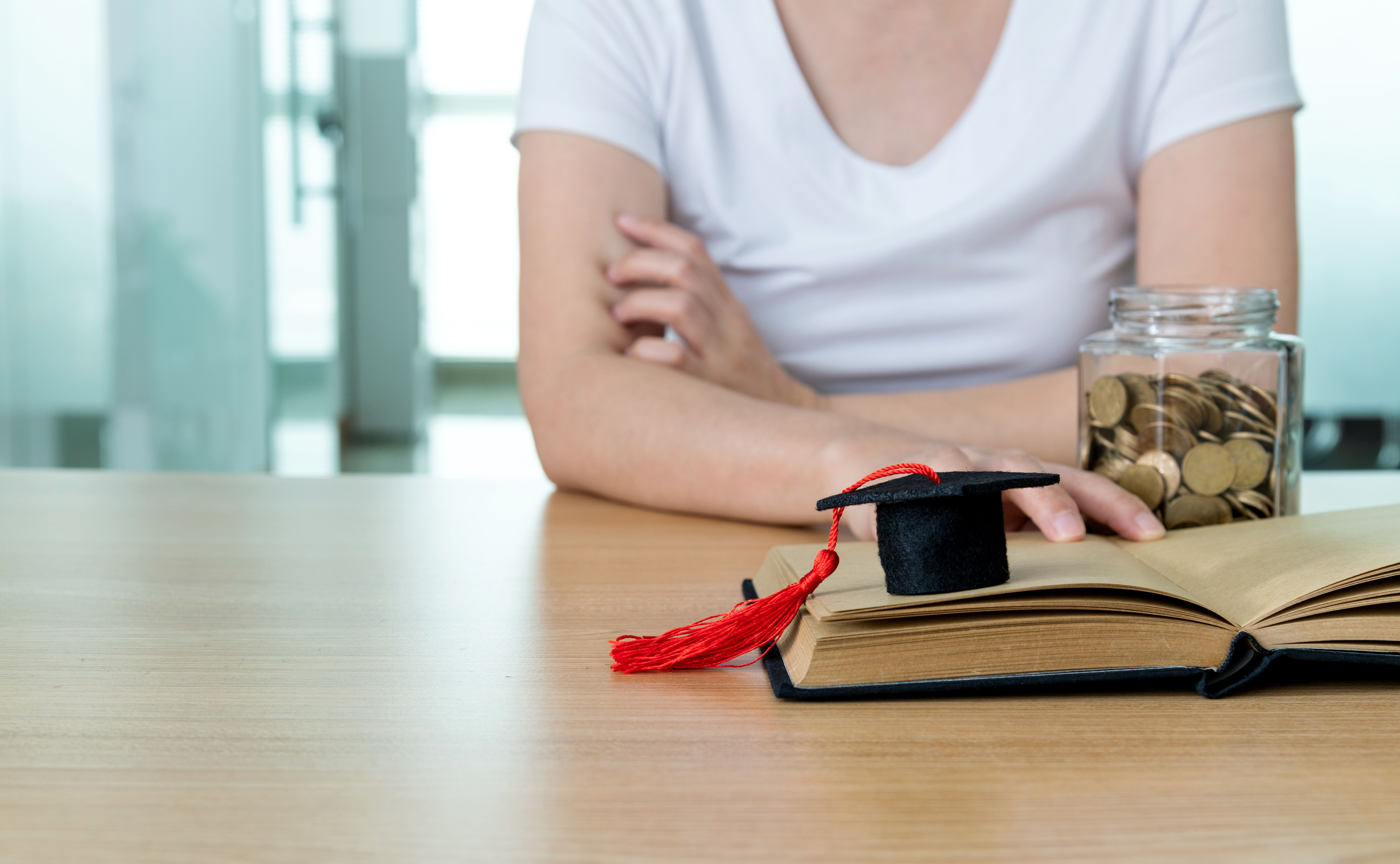 Saving money for education concept Saving money for education concept