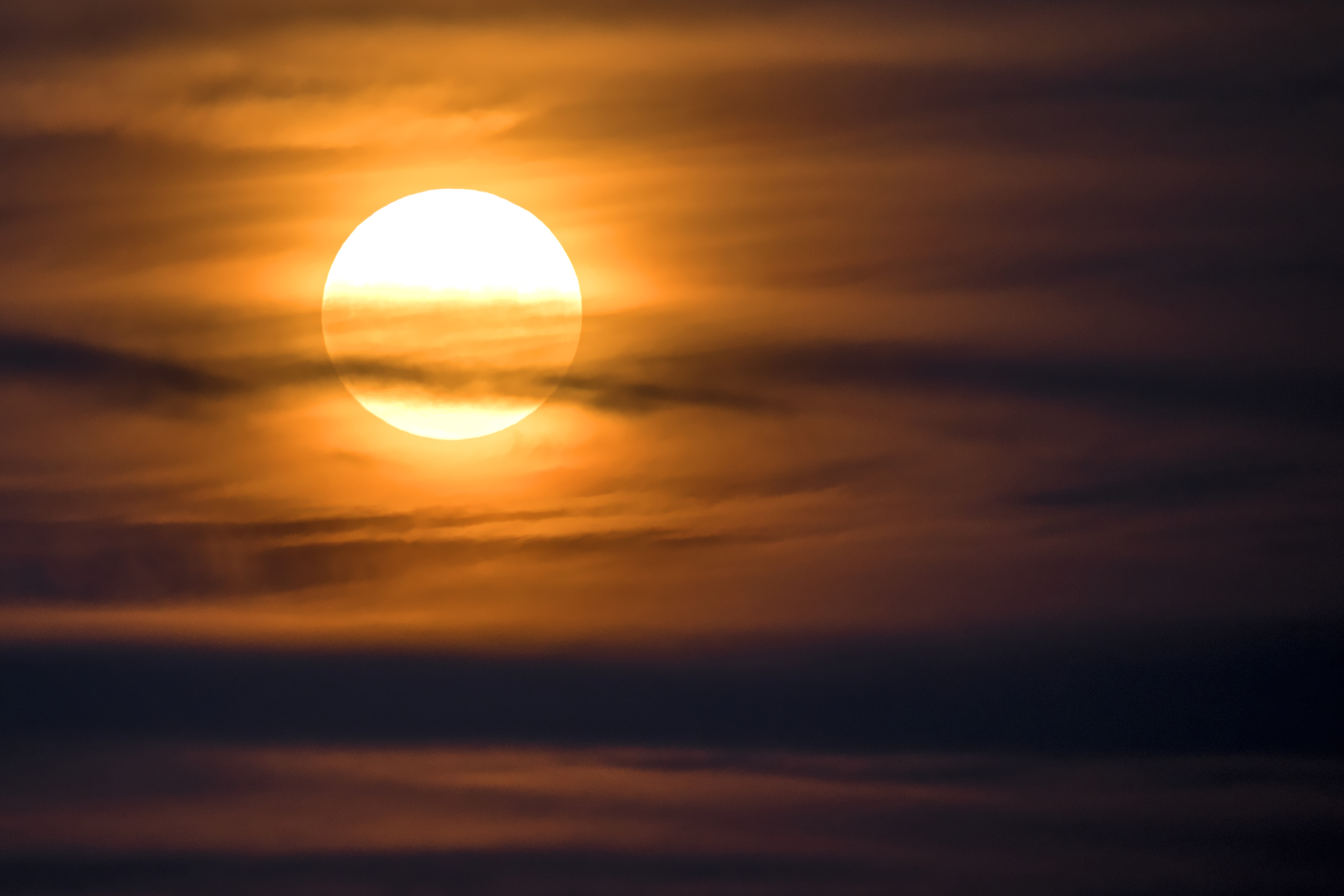 Rising moon in the Prealps, Austria