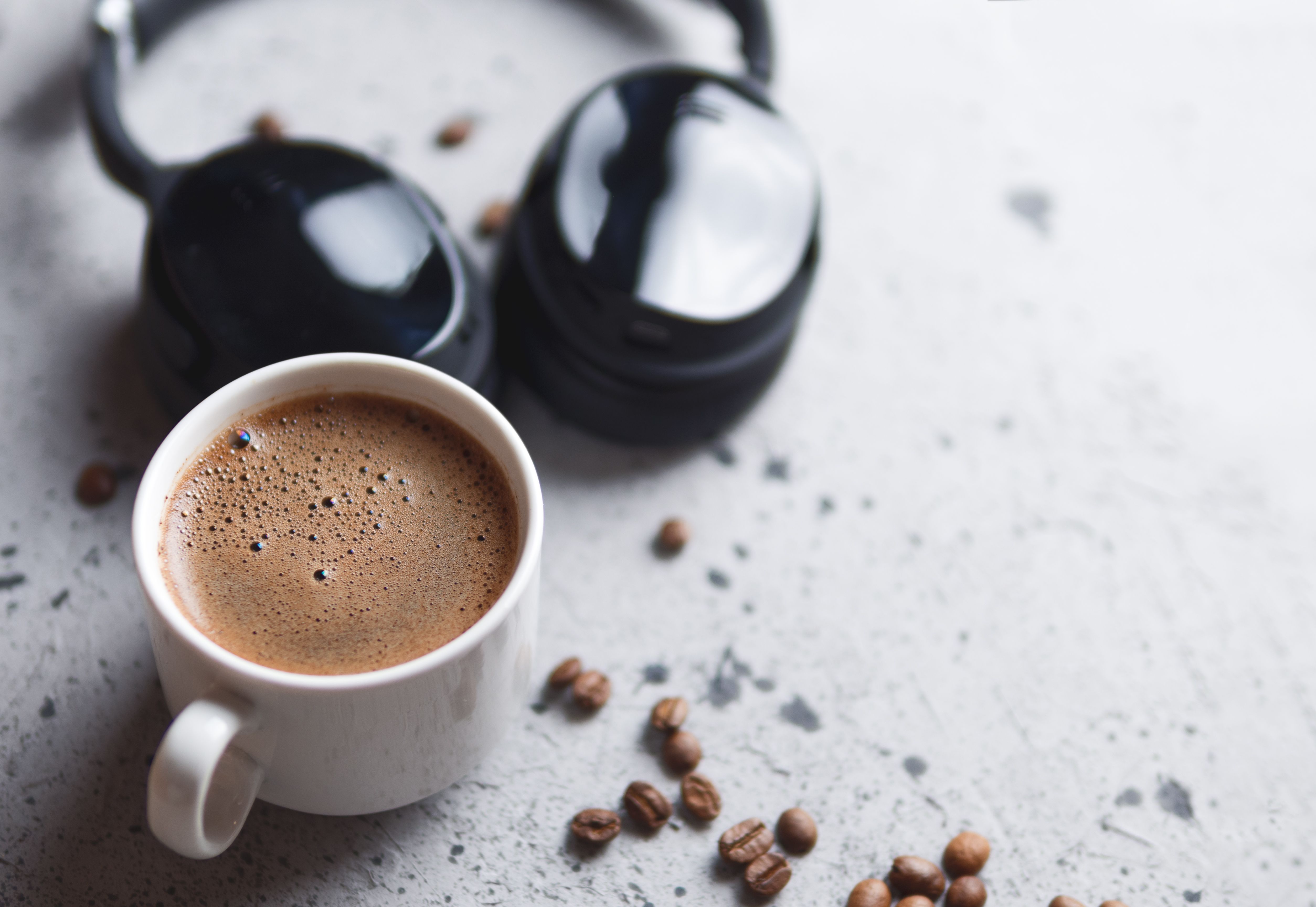 podcaster morning coffee