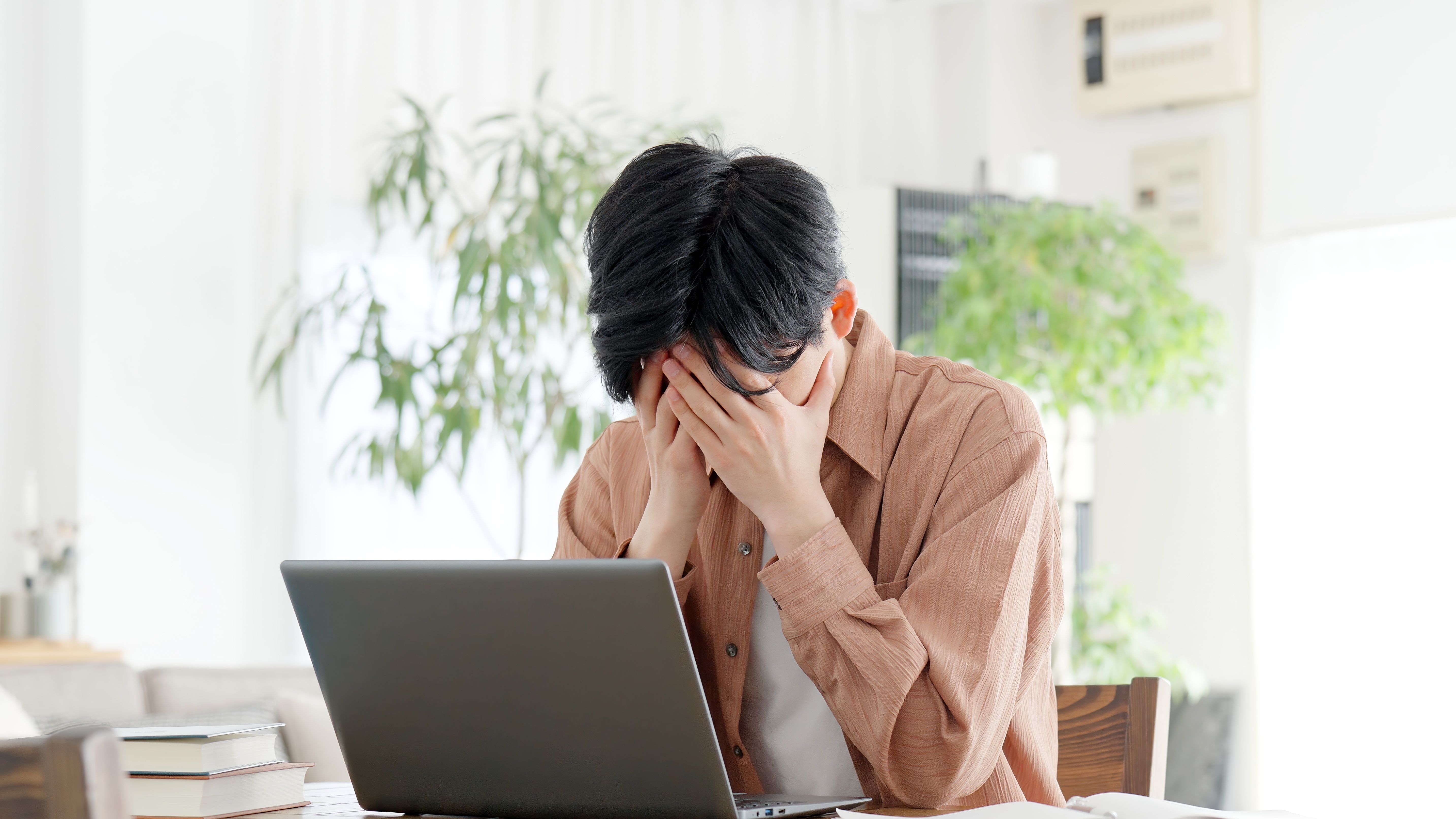 Man having trouble with computer Man having trouble with computer