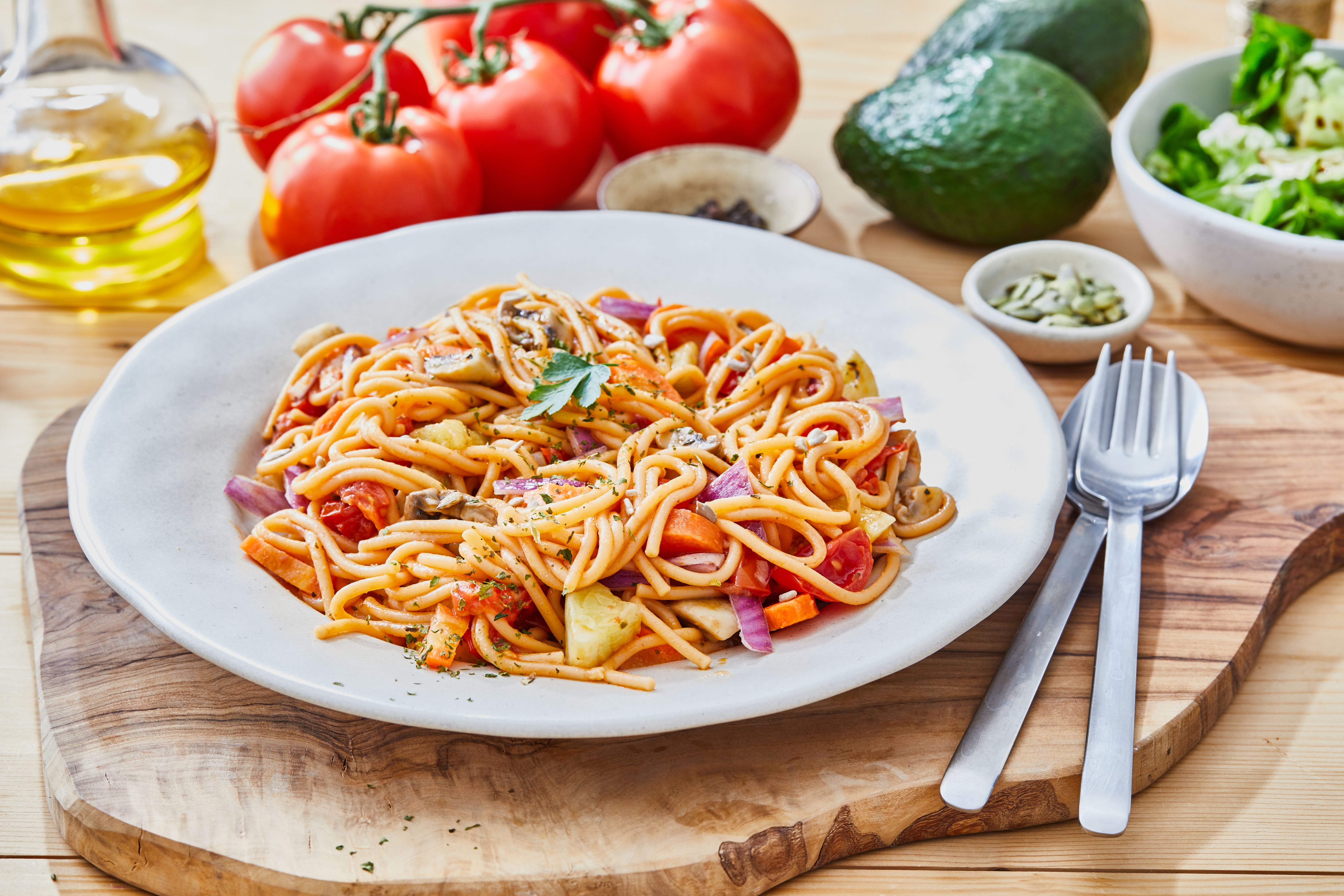 healthy pasta meal