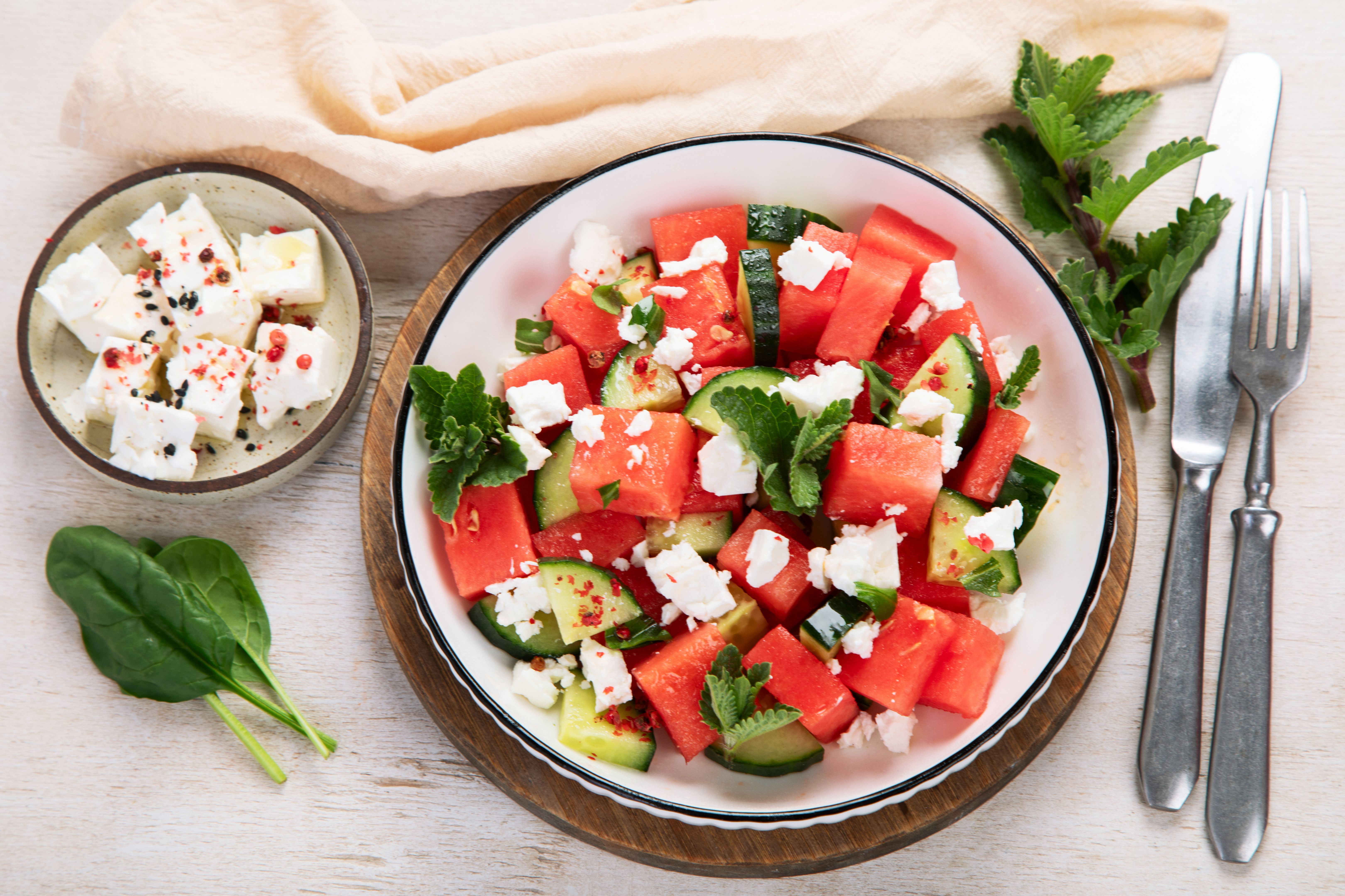 watermelon feta salad
