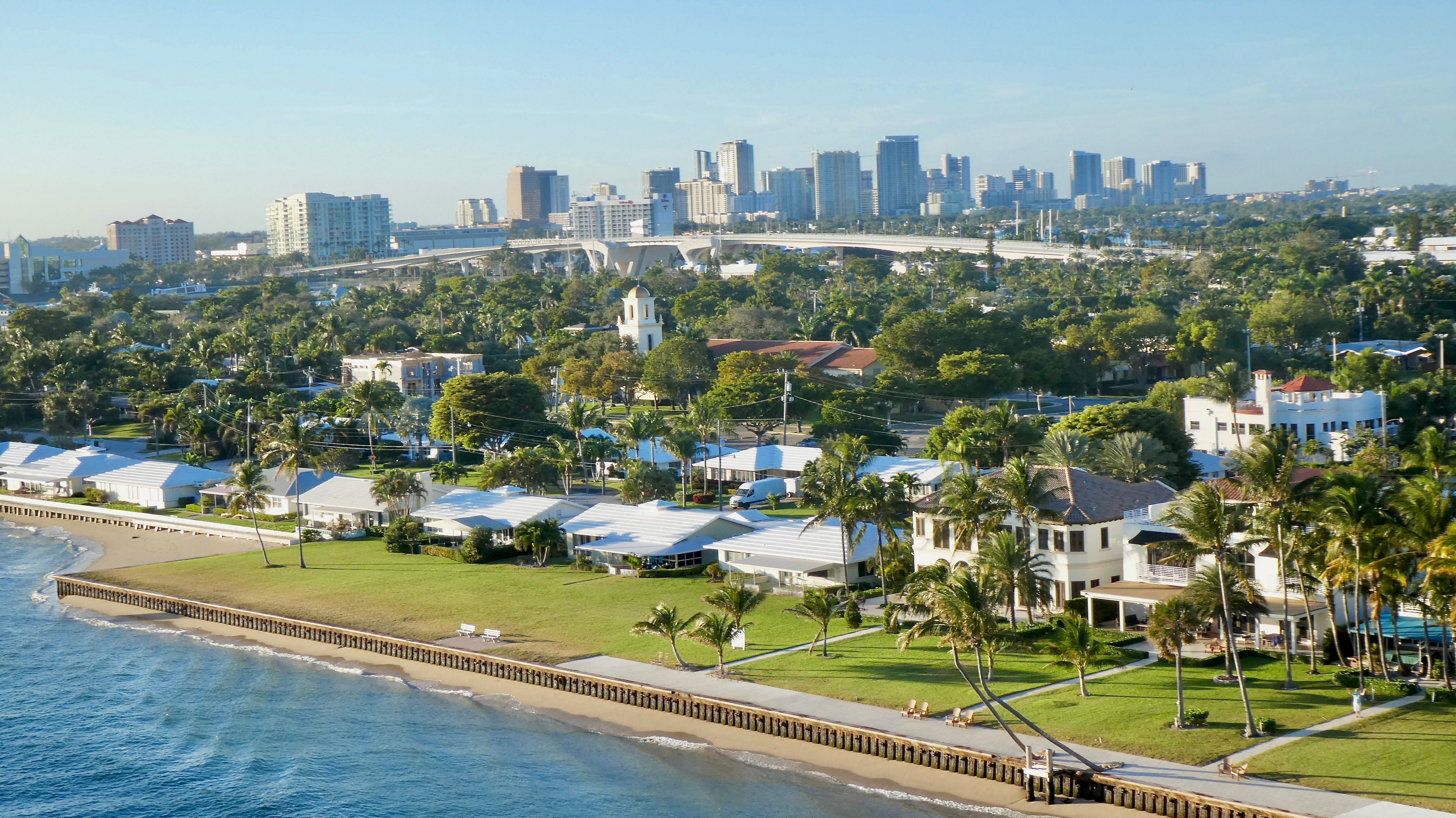 aerial view Broward County
