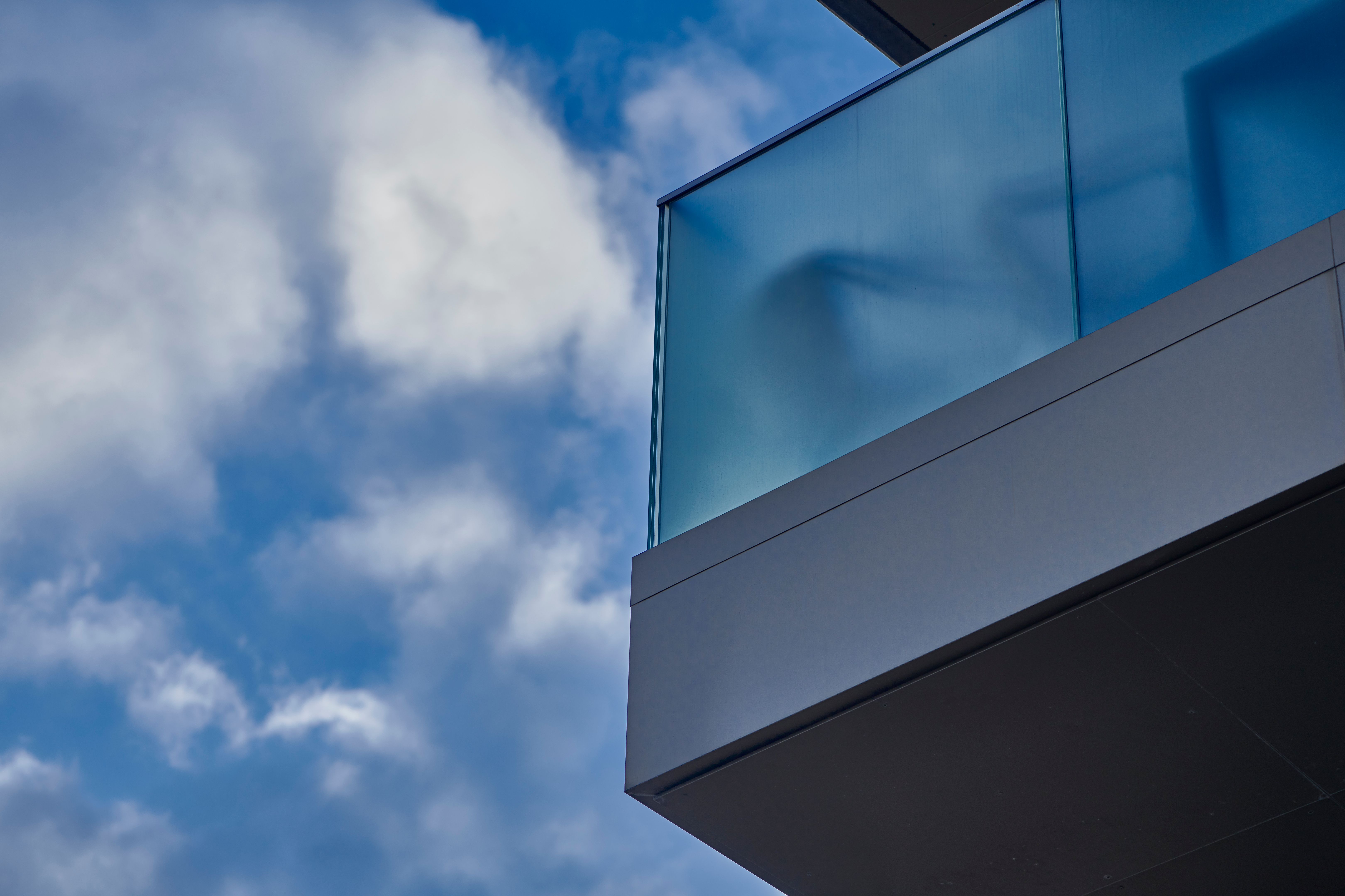 tinted glass balcony