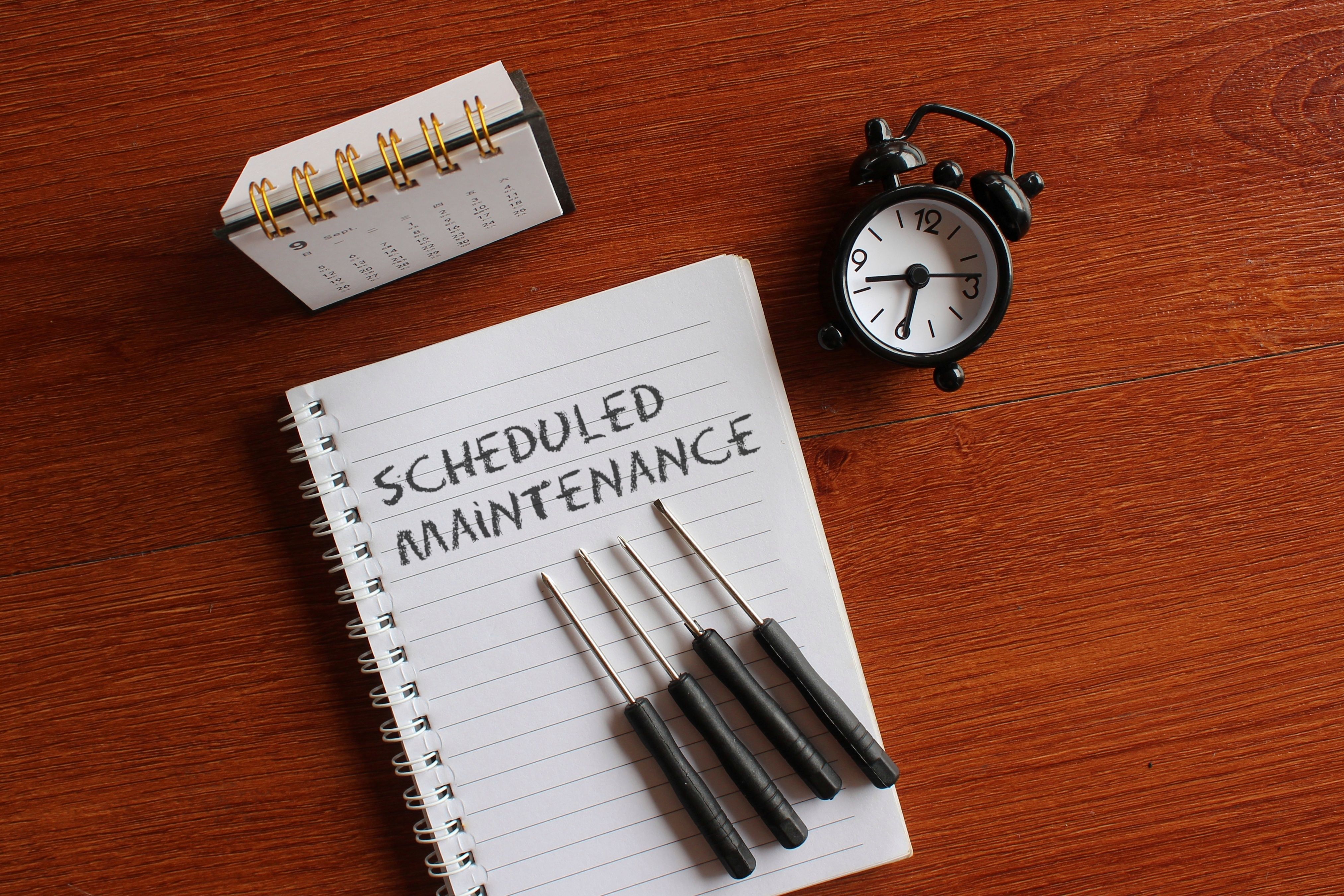maintenance schedule