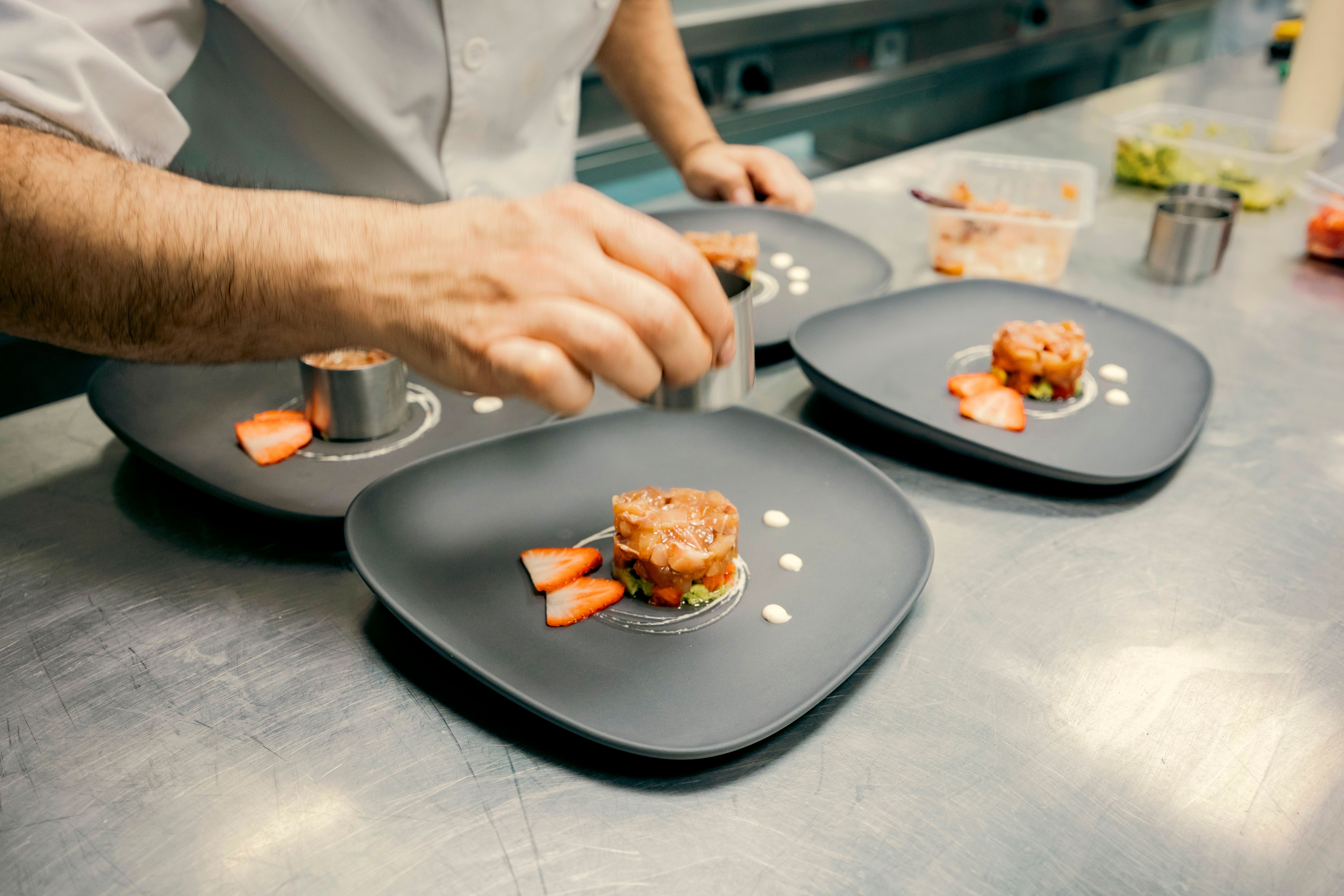 chef preparing dish