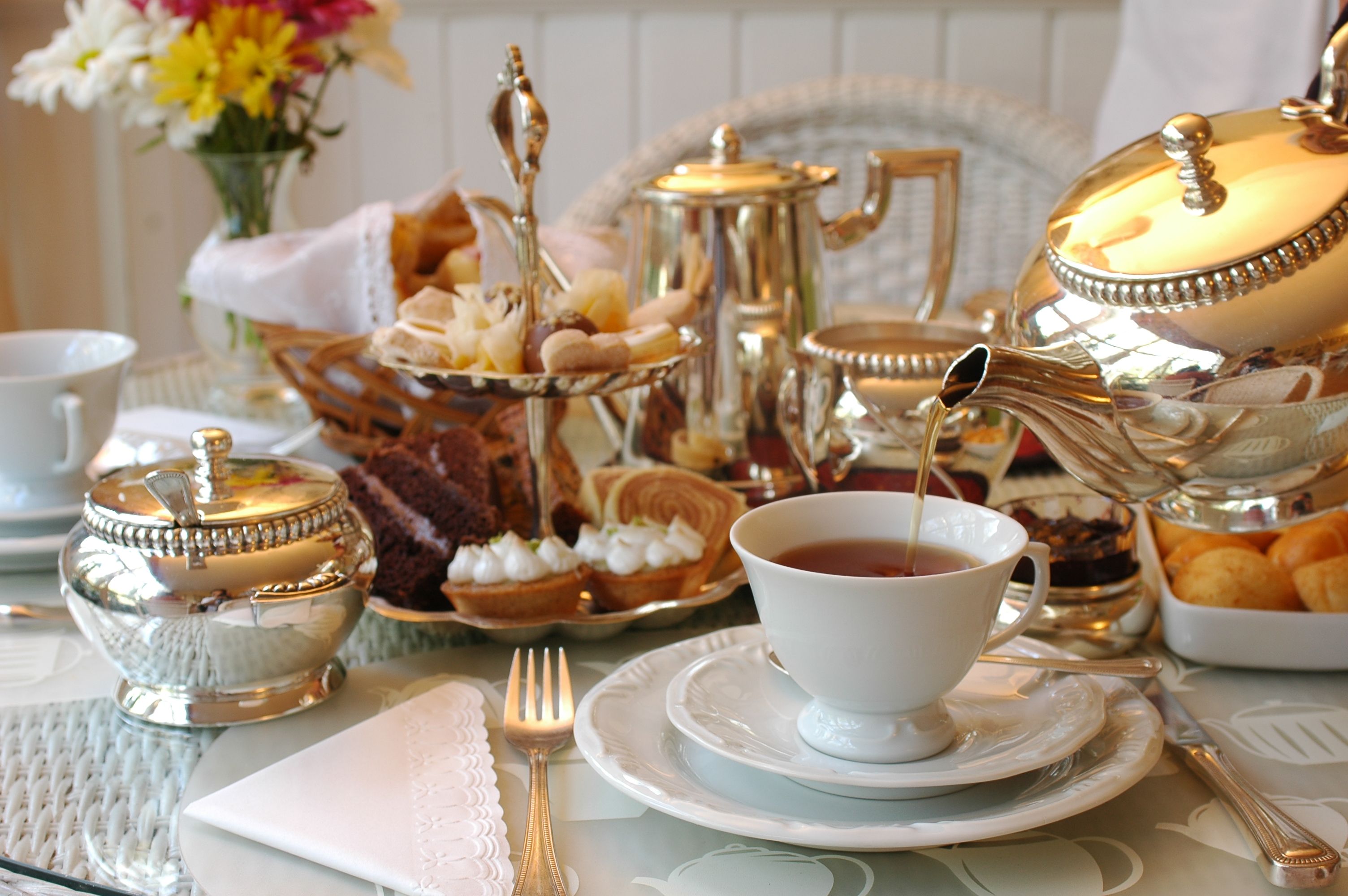 afternoon tea table