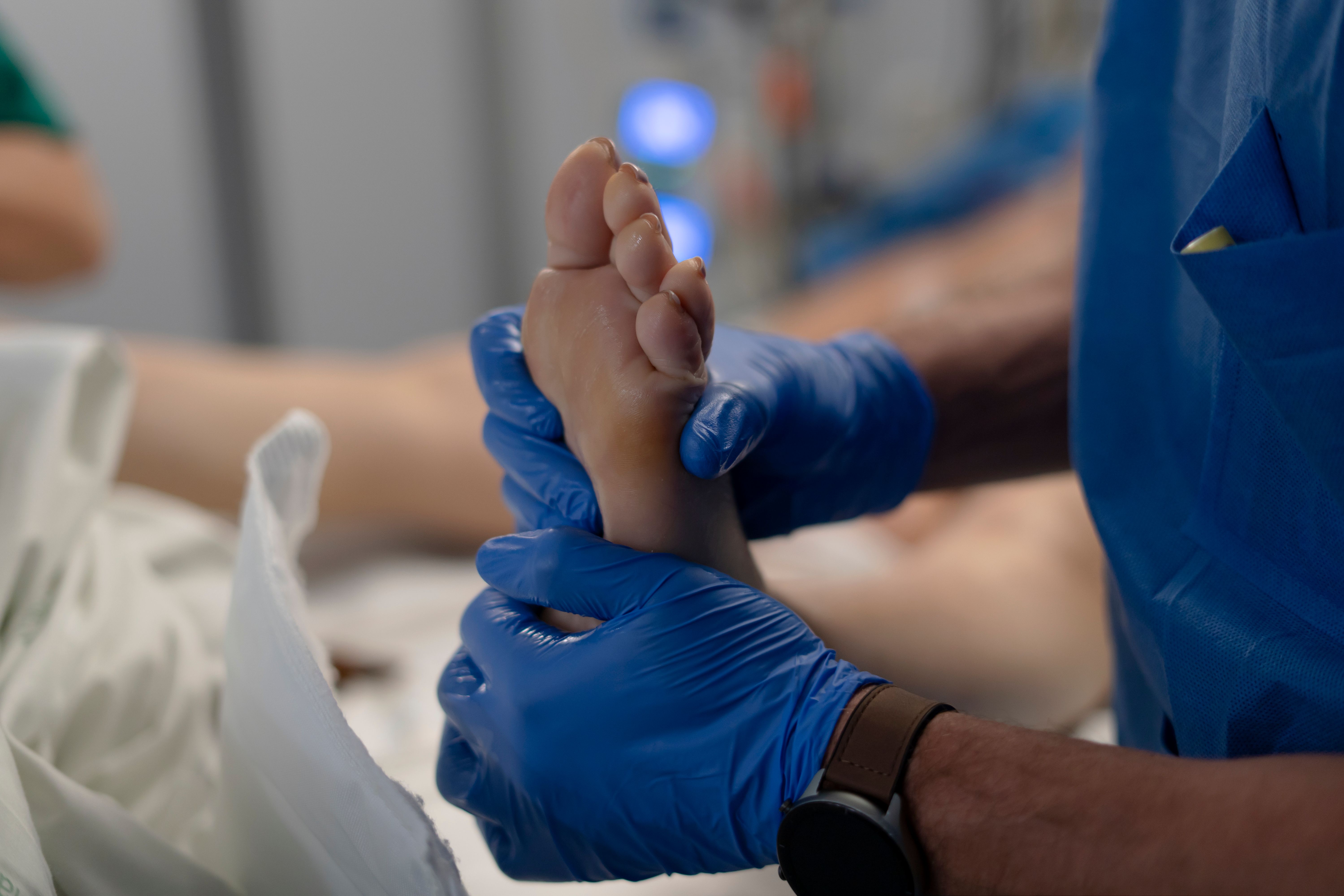 foot surgery preparation