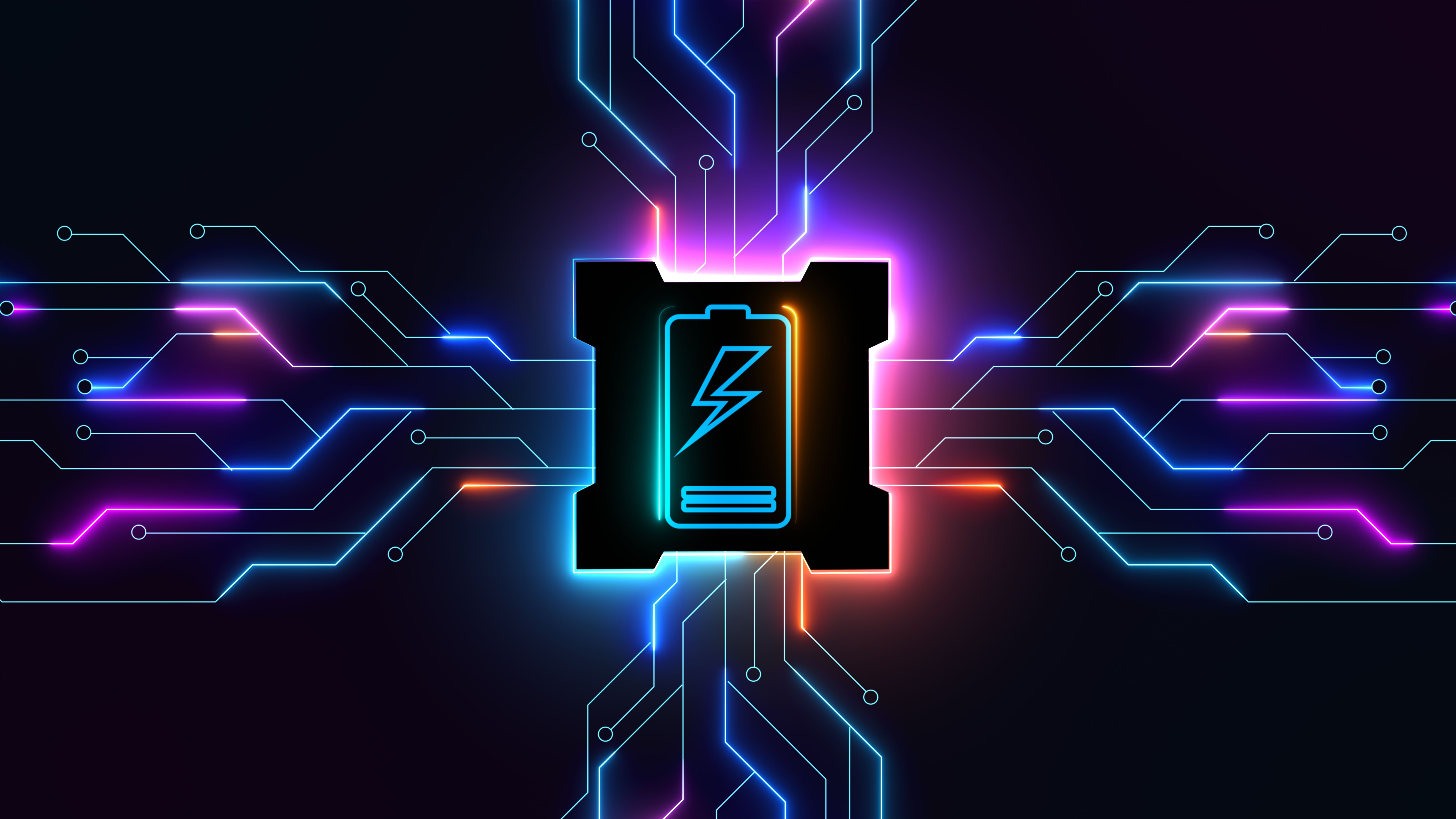 Charging battery icon on motherboard