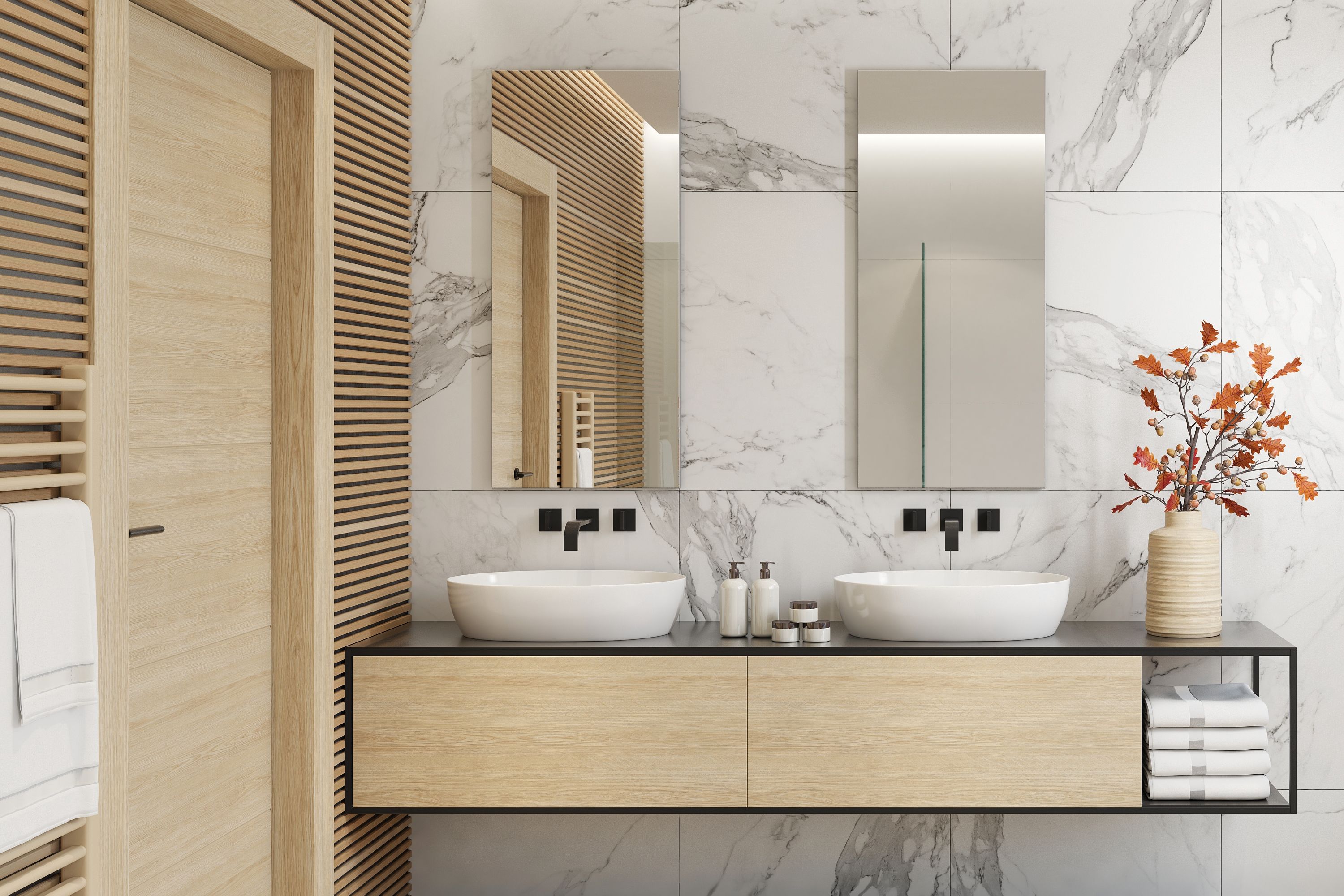 modern kitchen bathroom