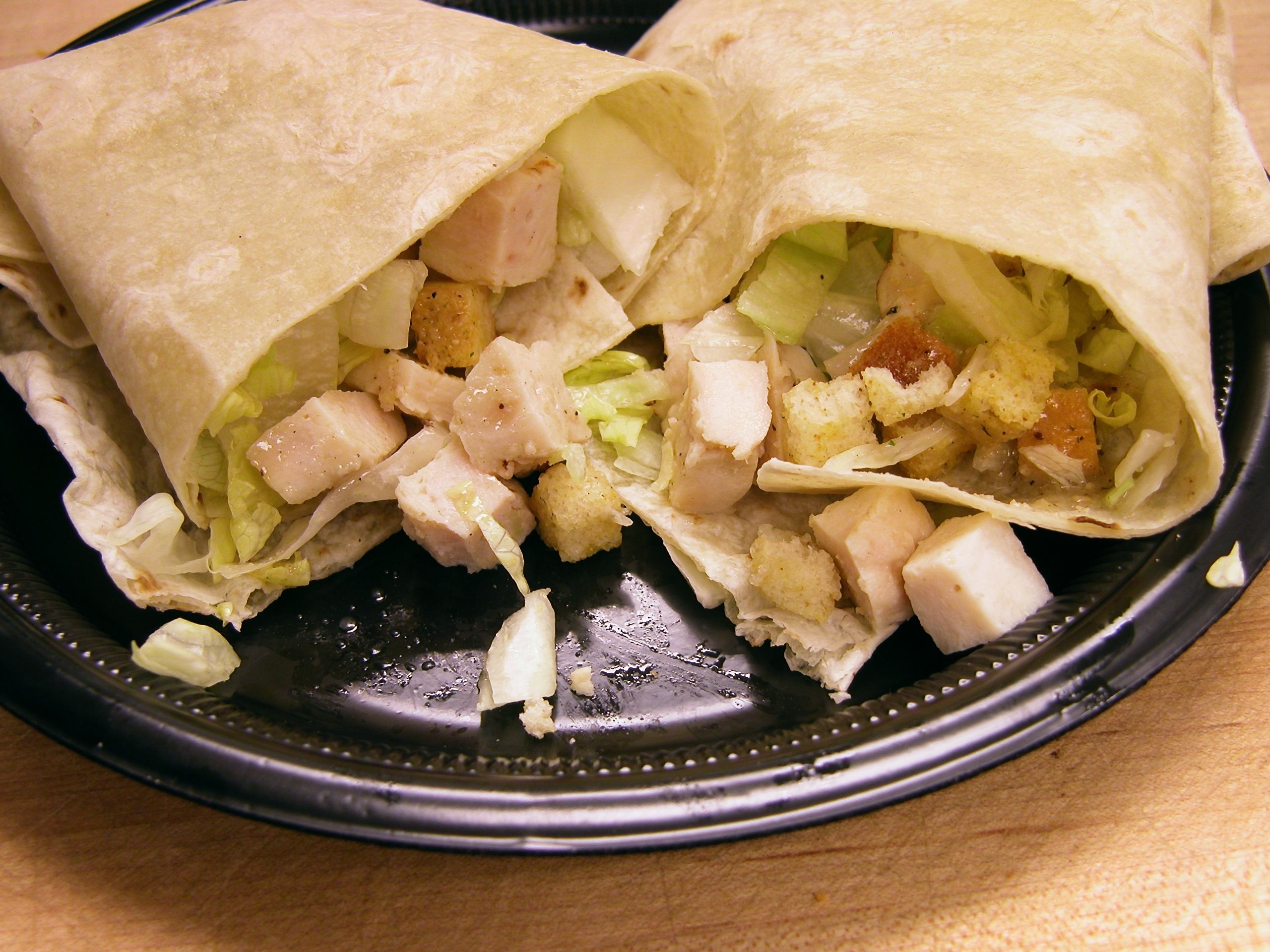 chicken caesar wrap