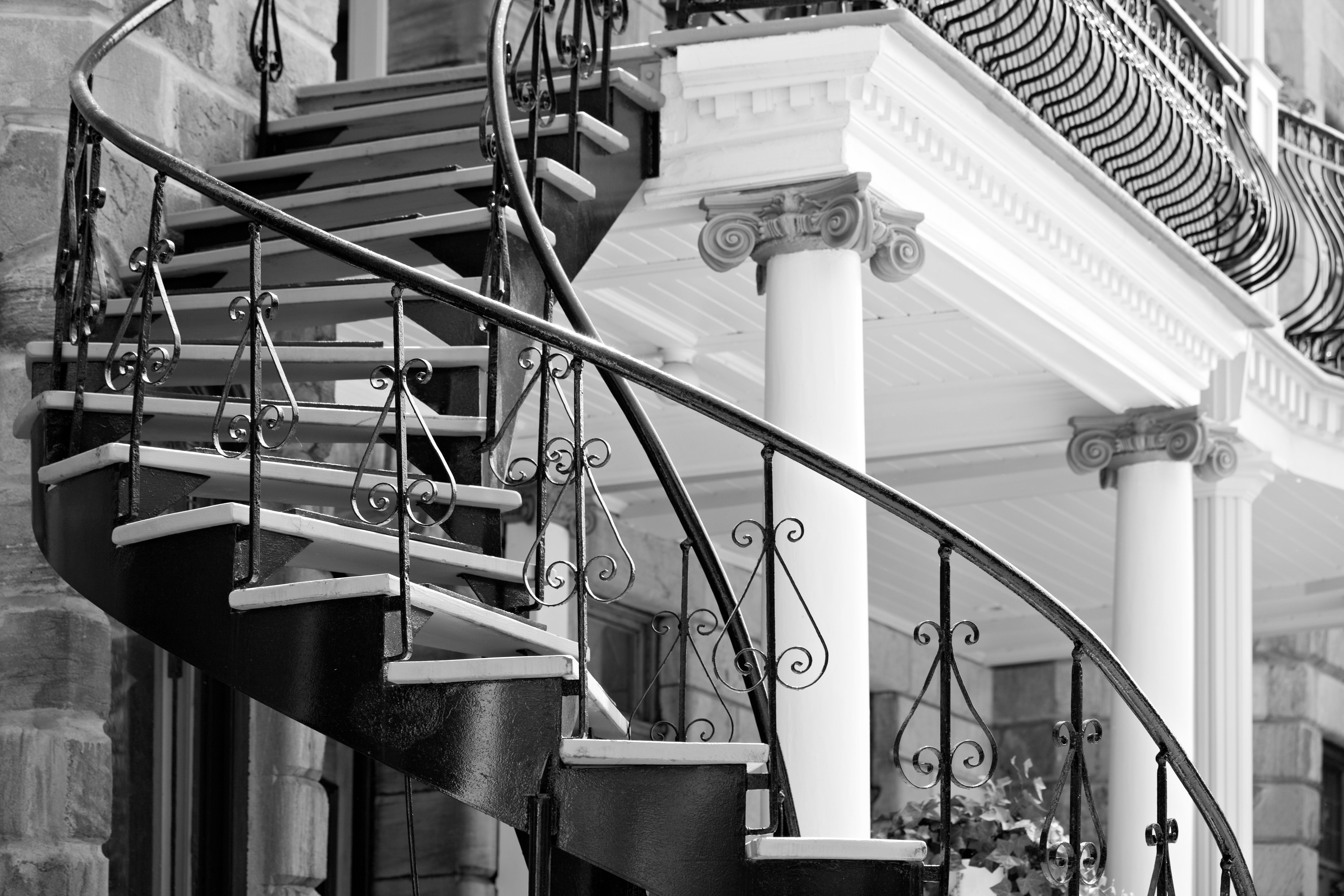 wrought iron staircase