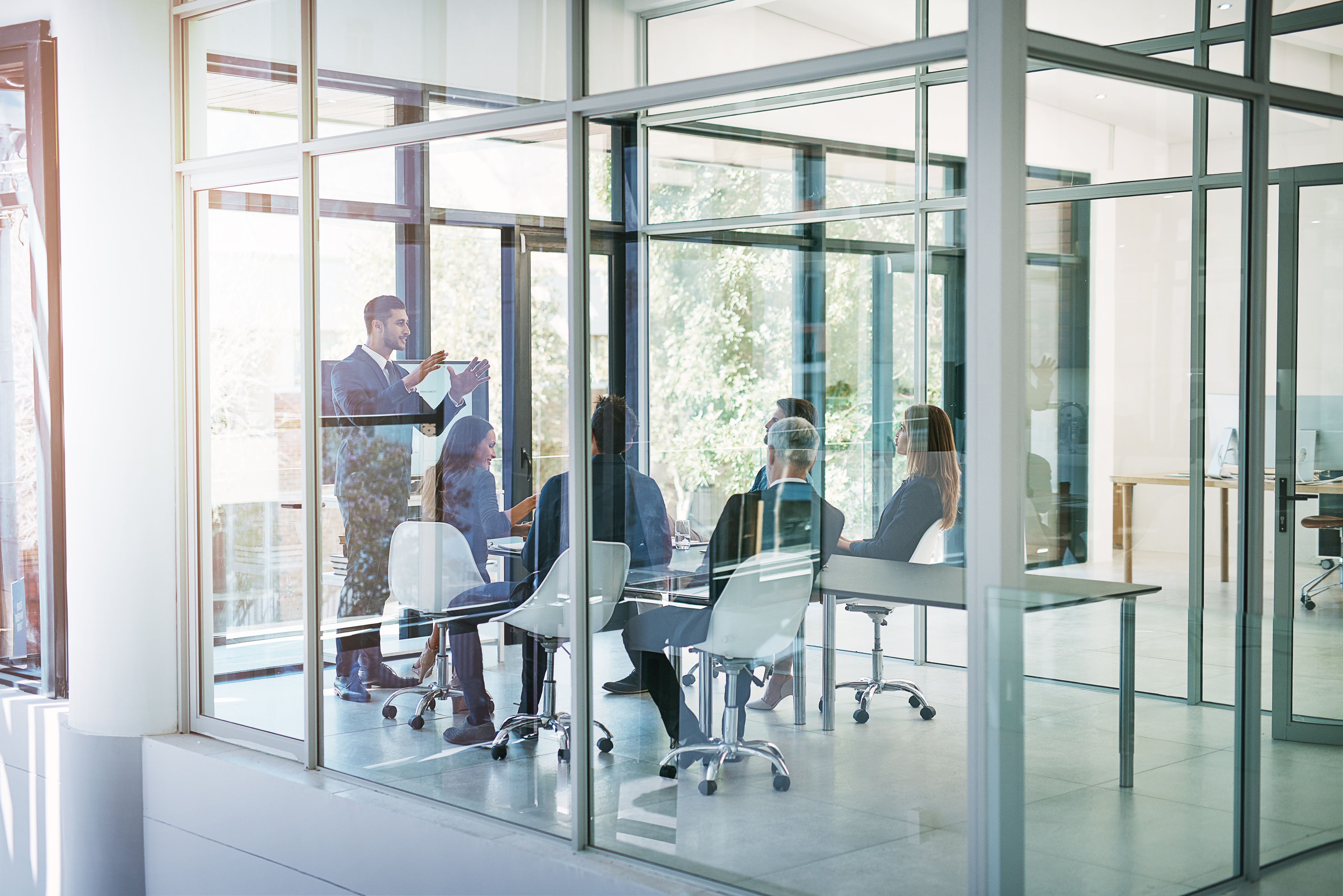 office interior glass