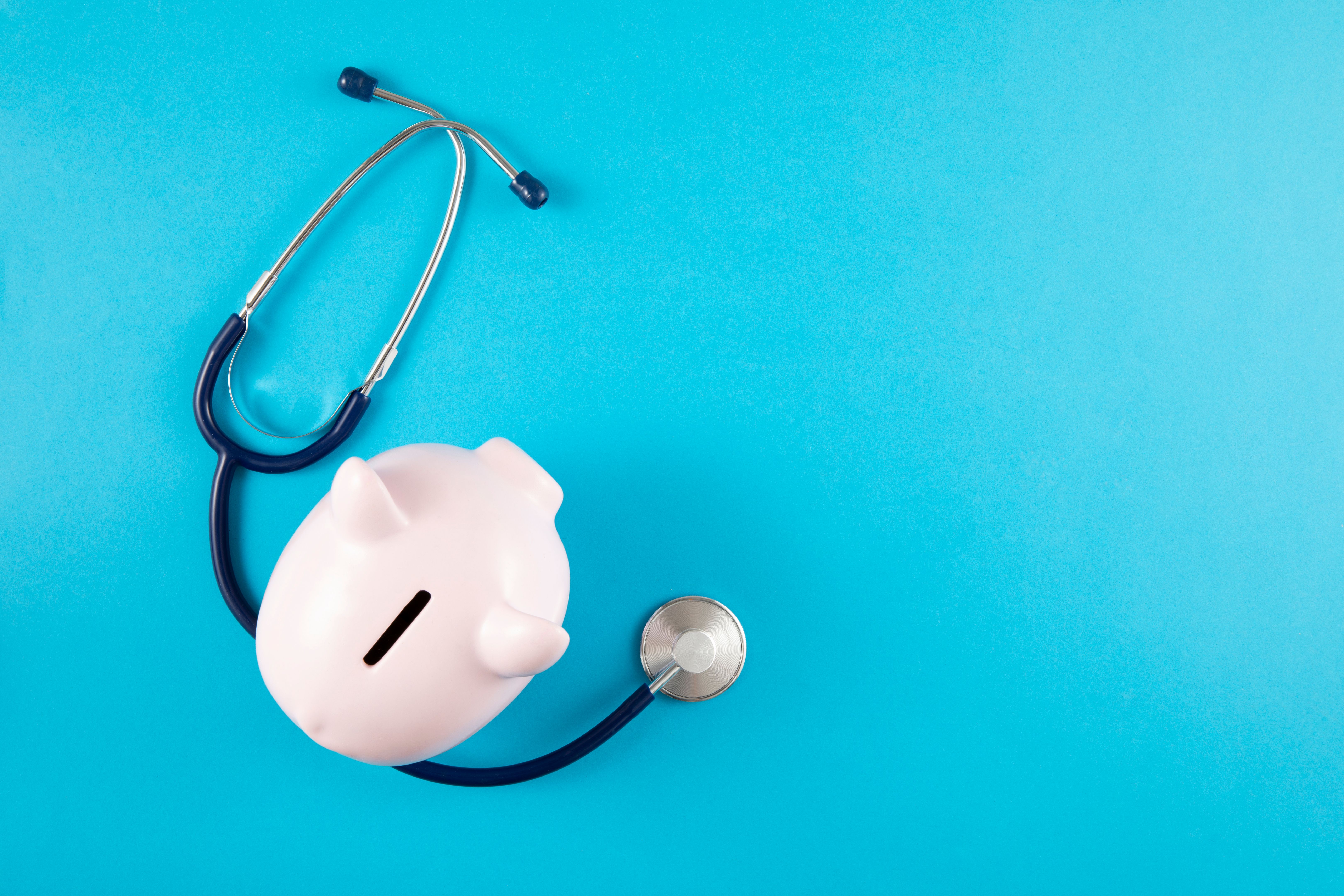 Stethoscope on Blue Background Stethoscope on Blue Background