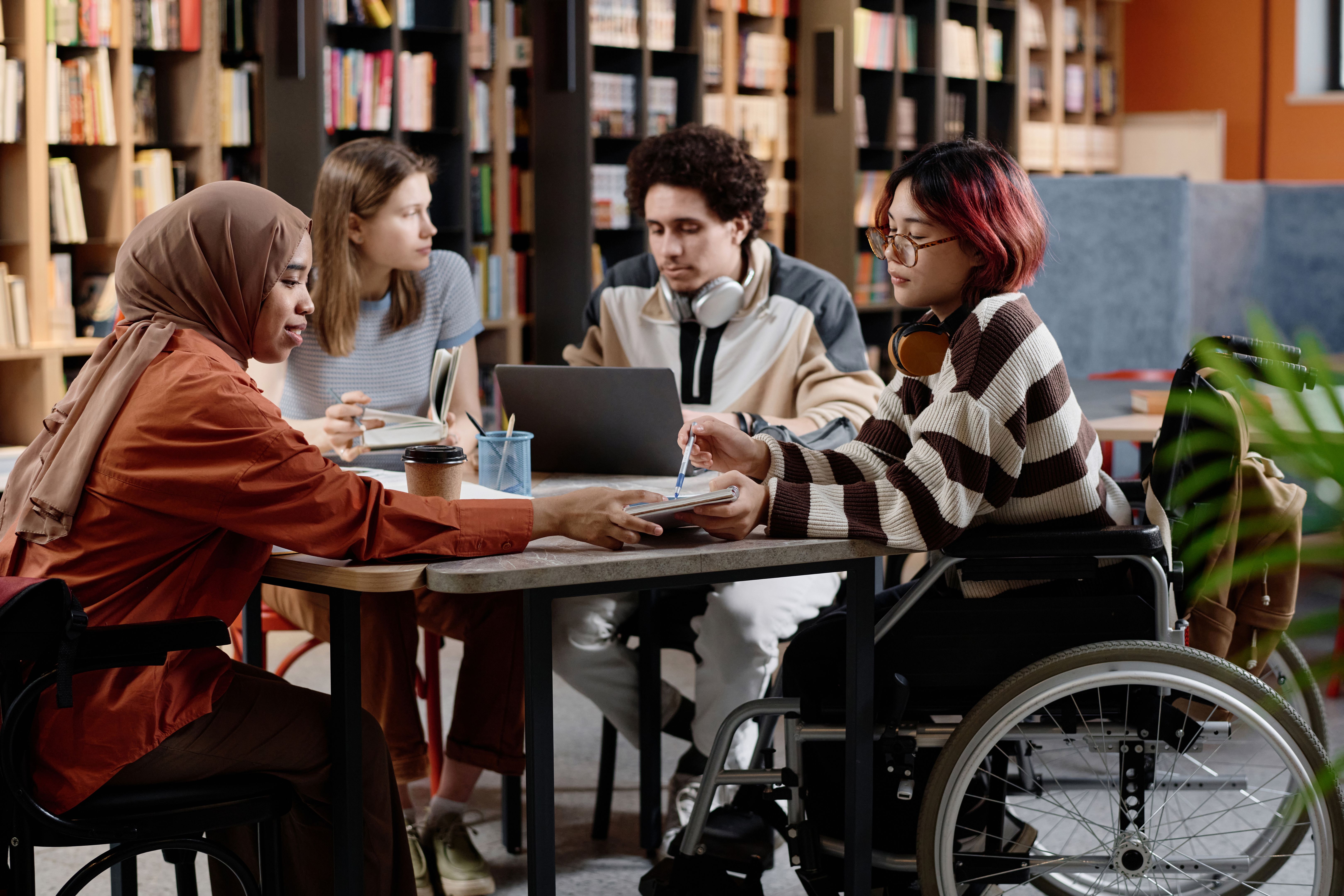 diverse students learning