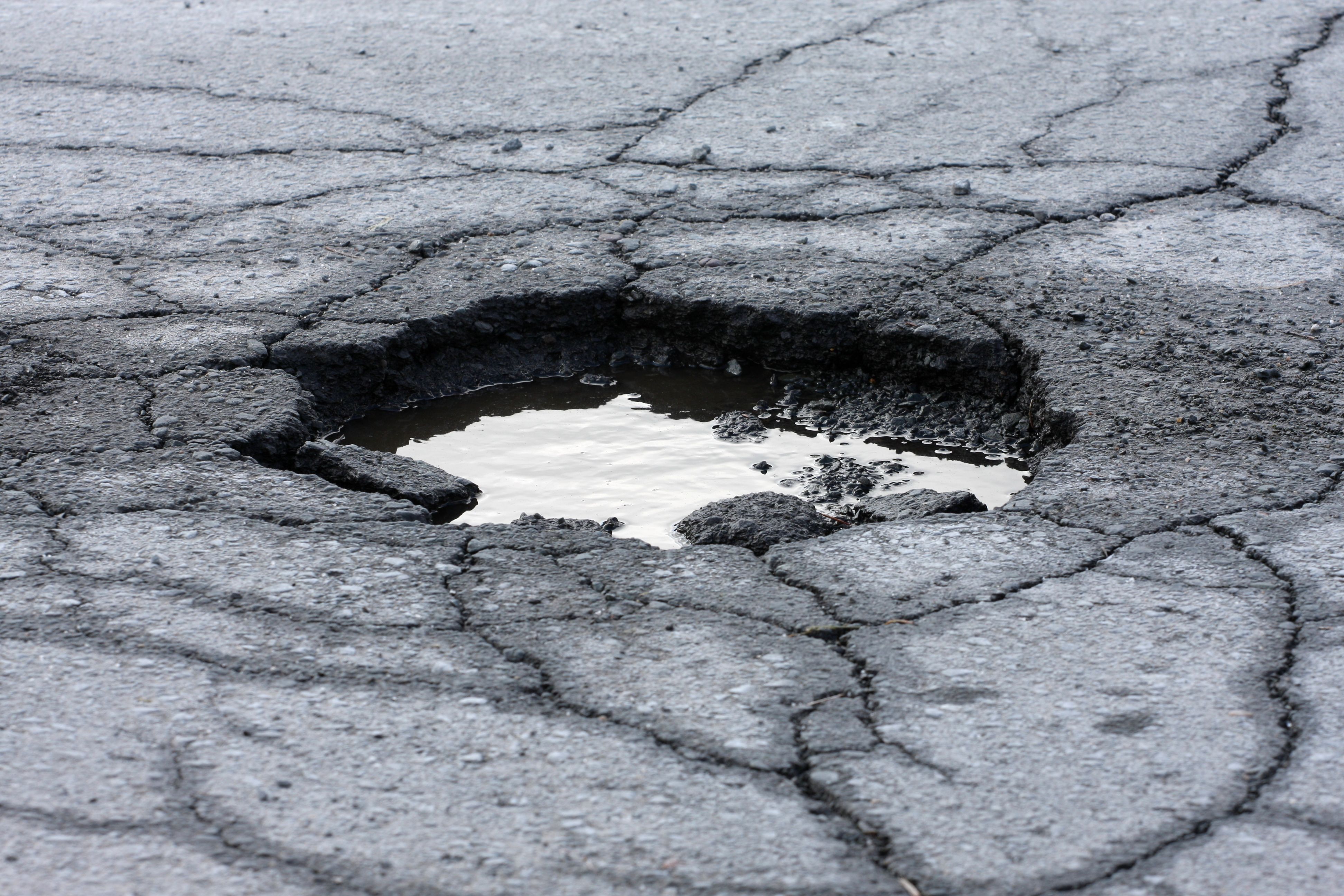 asphalt cracks