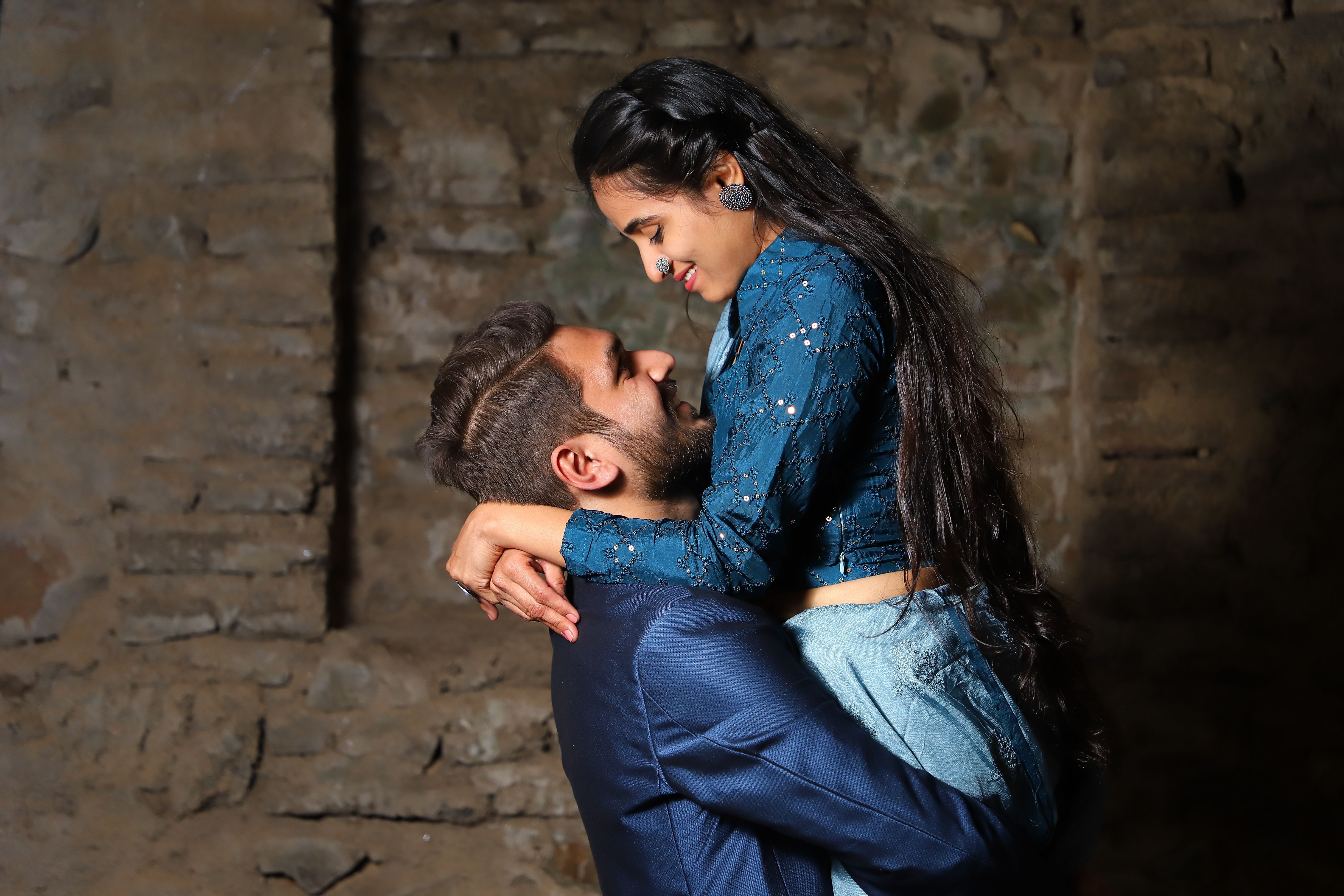 couple photo shoot in suit and gown