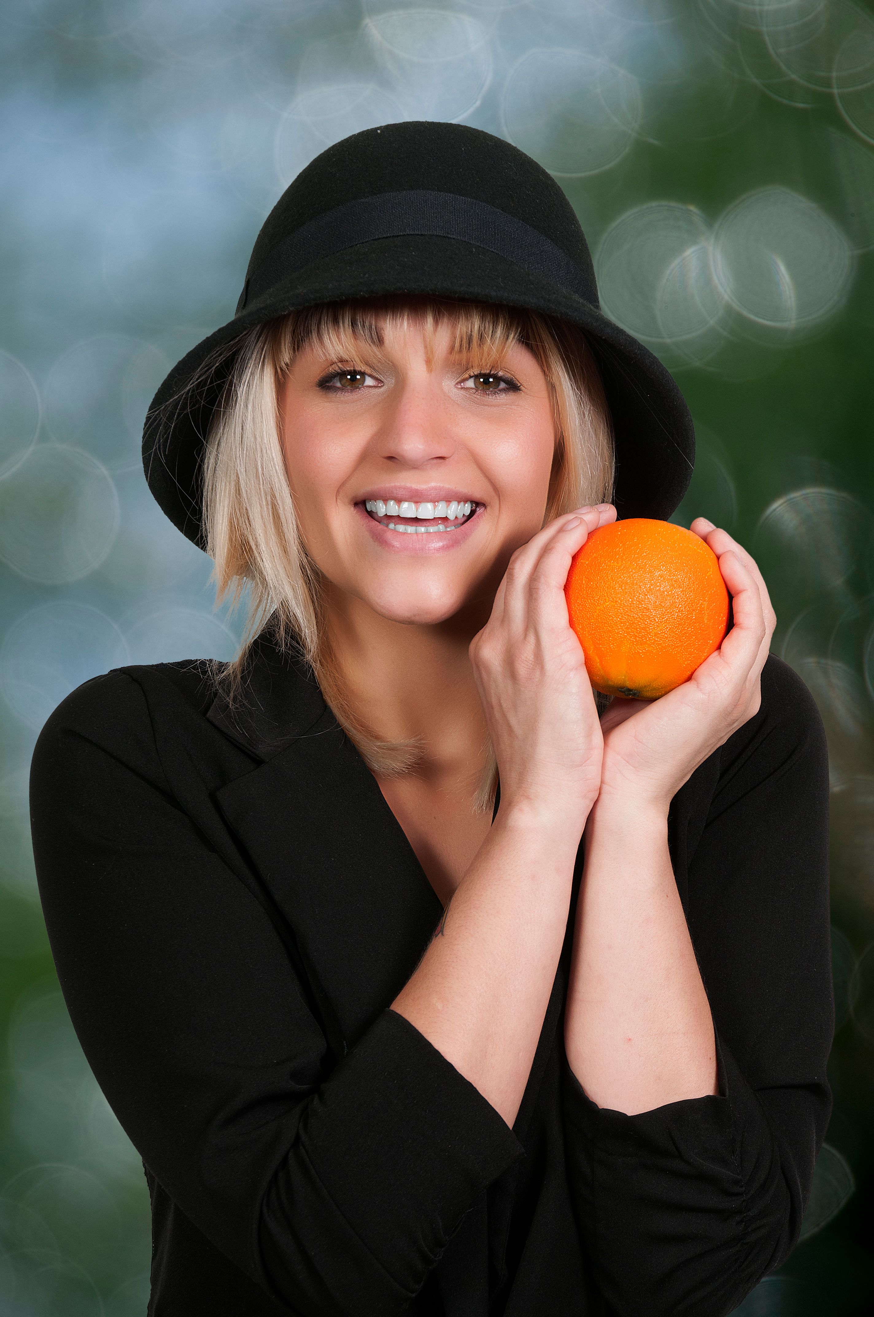 Woman and Orange