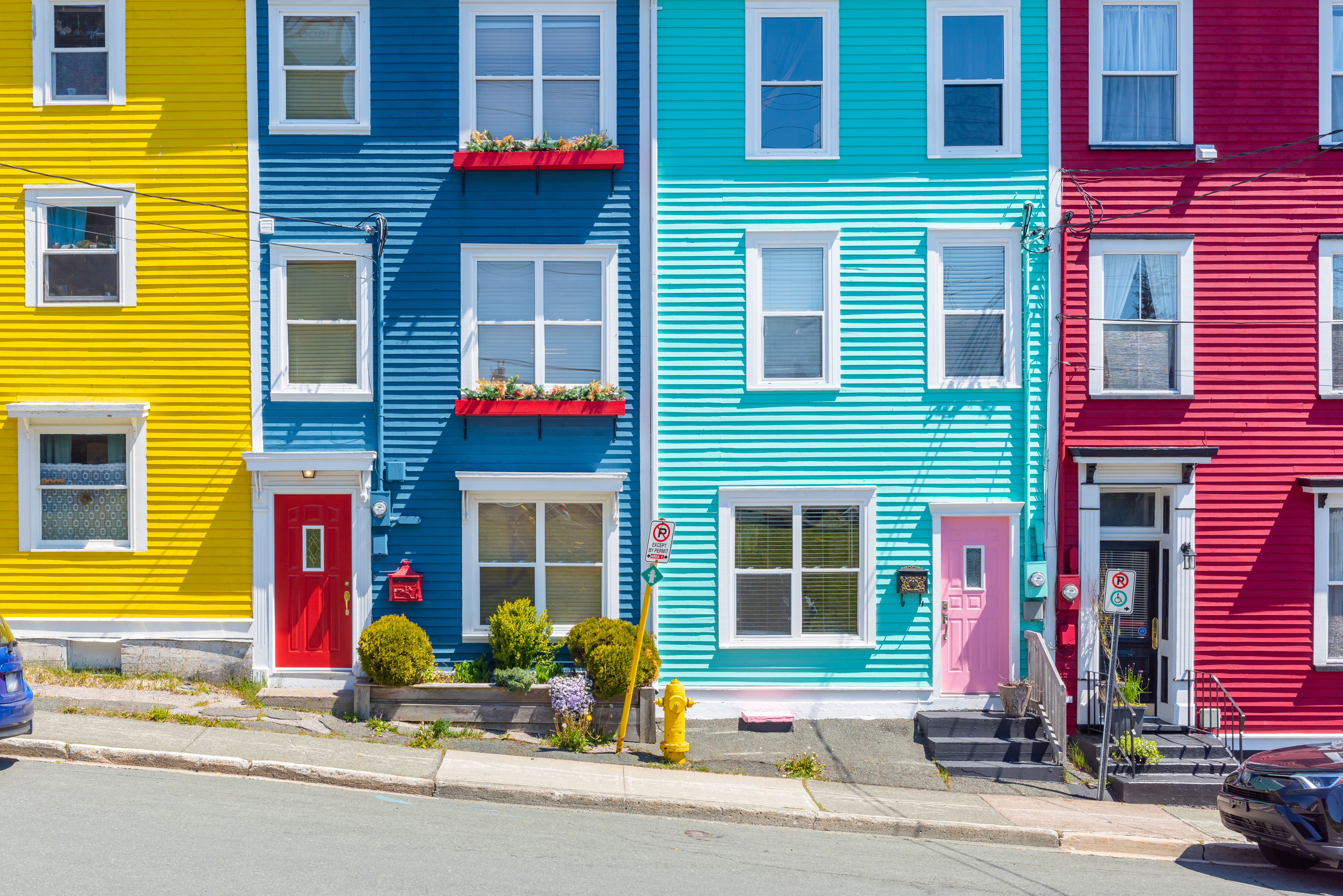 colorful houses