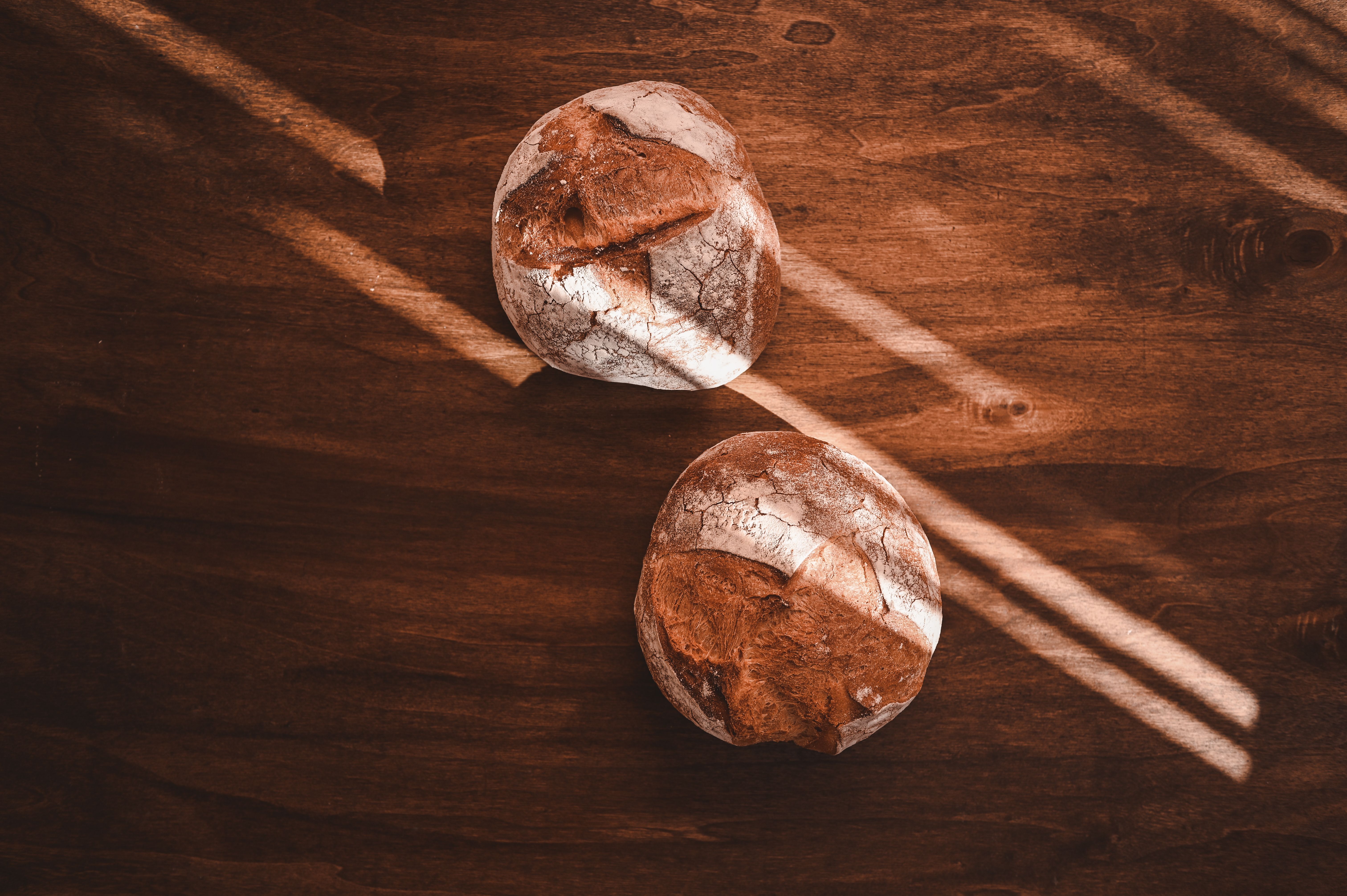 freshly baked bread