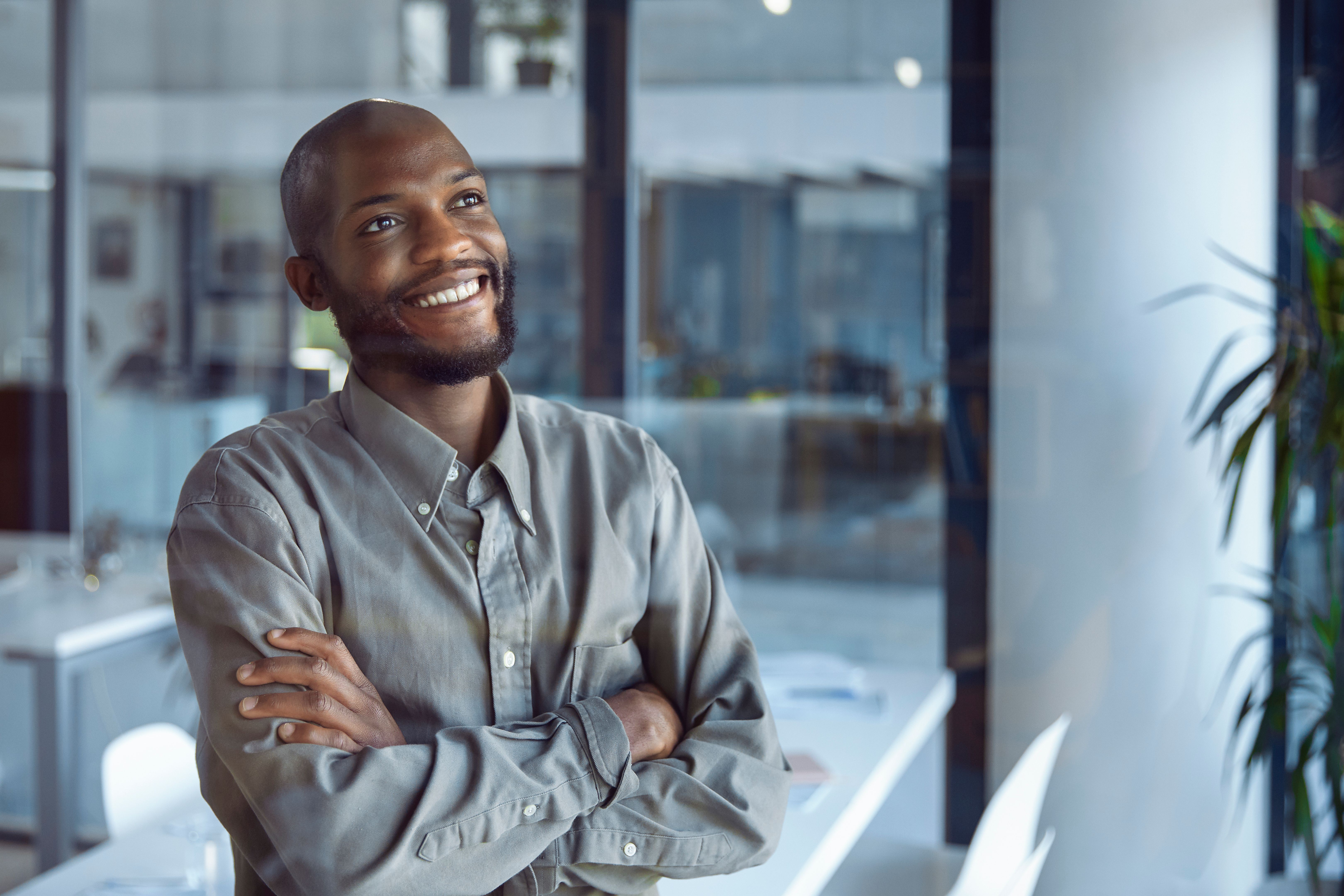 Glimpses of Opportunity: A Businessman's Window Reflection Glimpses of Opportunity: A Businessman's Window Reflection