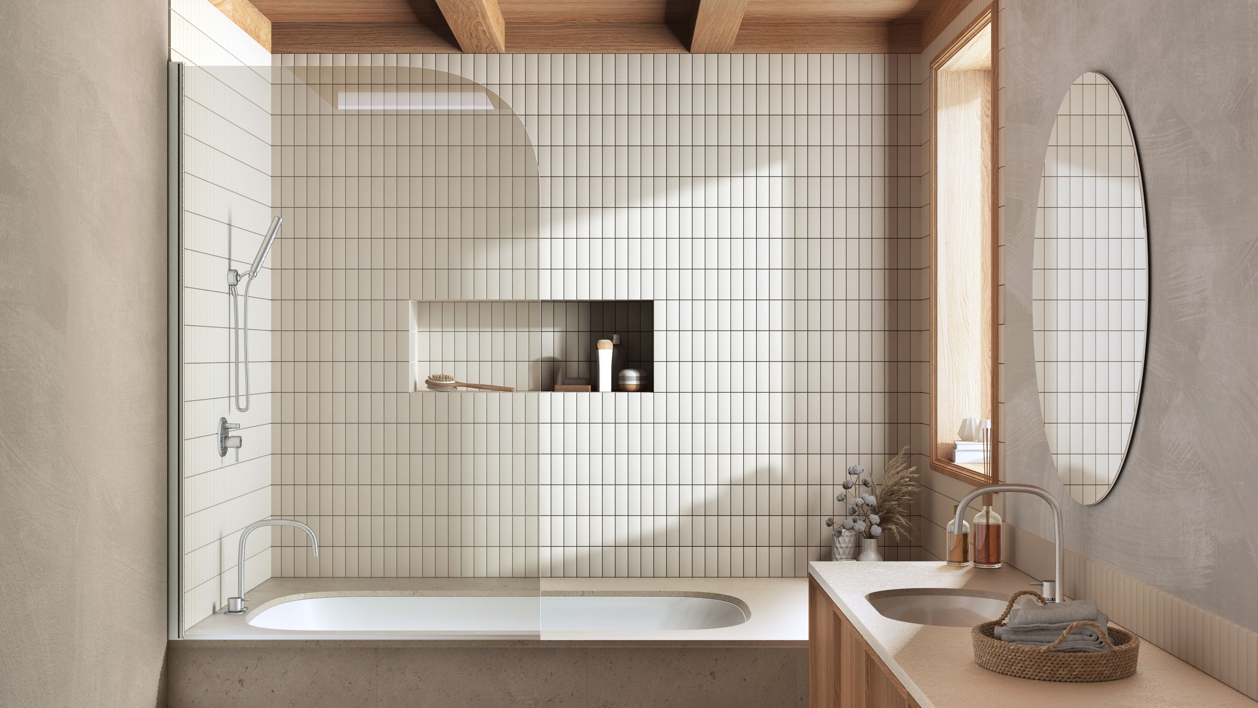 airy bathroom design