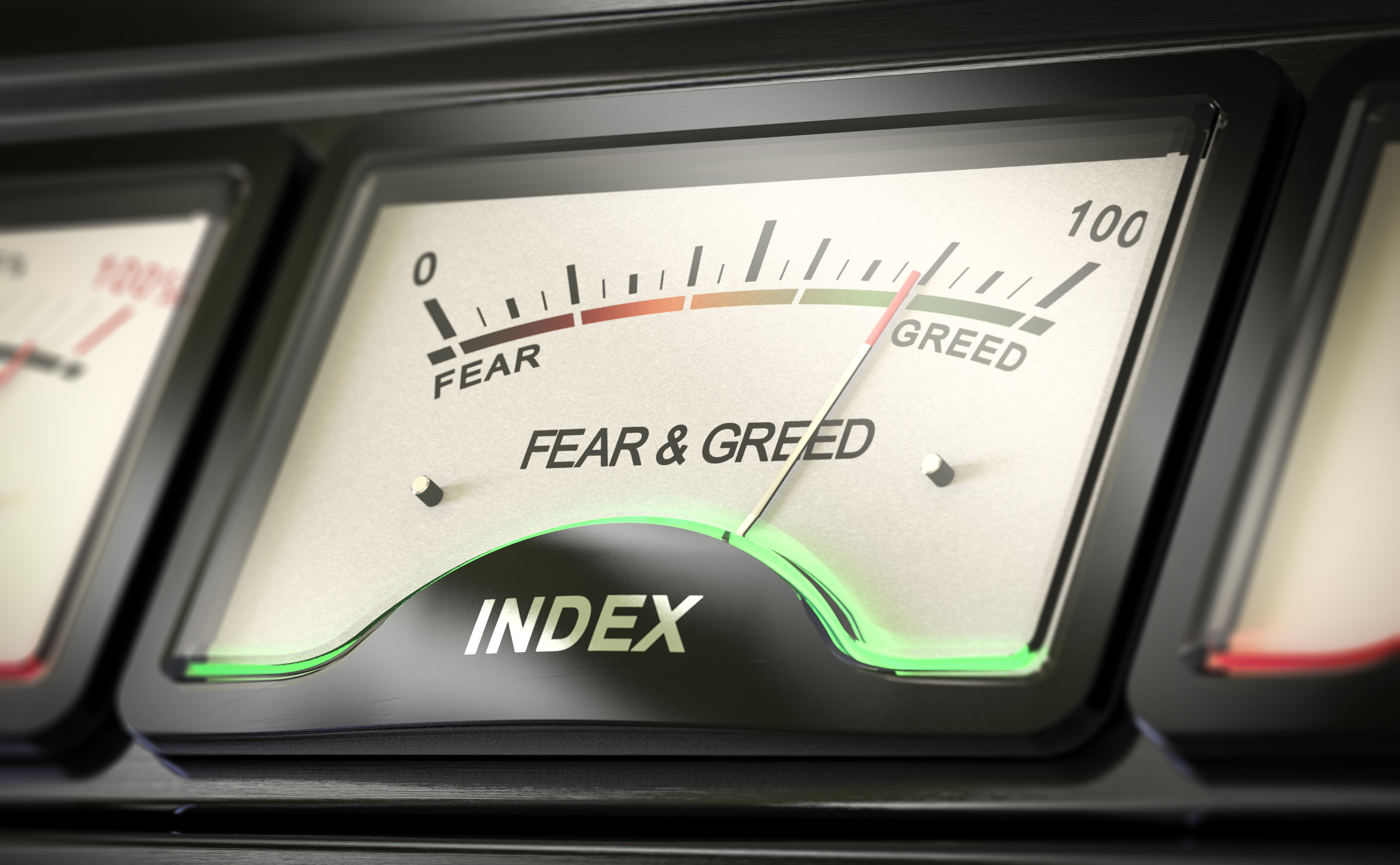 Investor sentiment. Fear and greed index.
