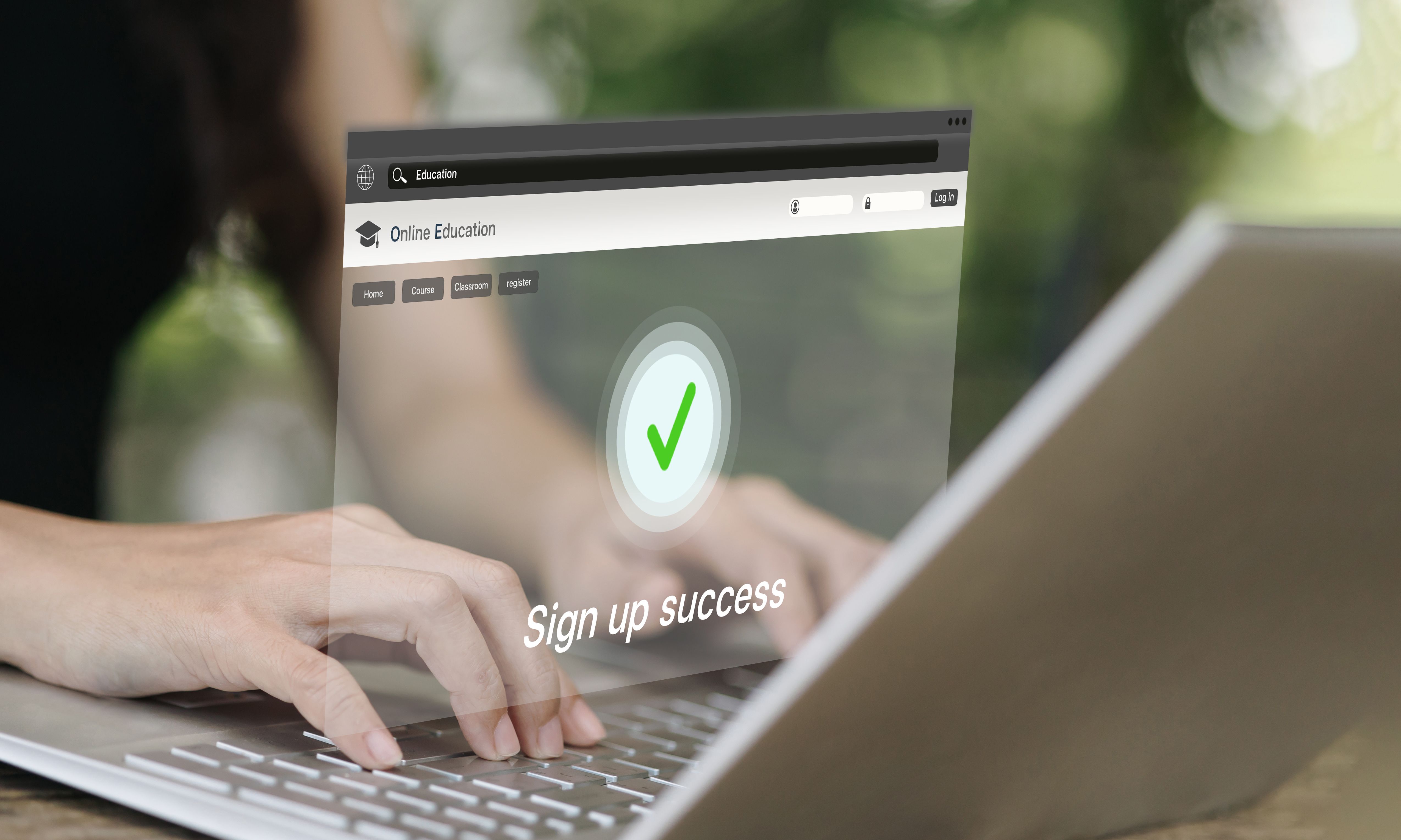 student applying online